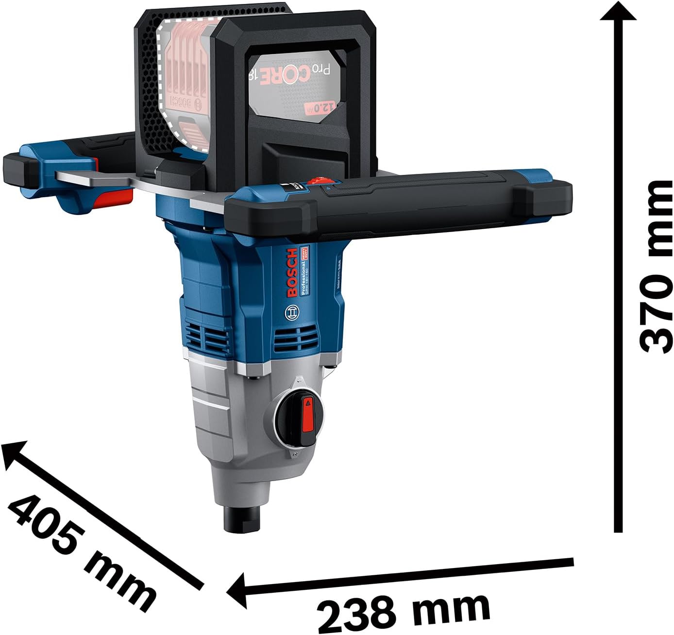 Akku-Rührwerk GRW 18V-160 mit Verlängerung