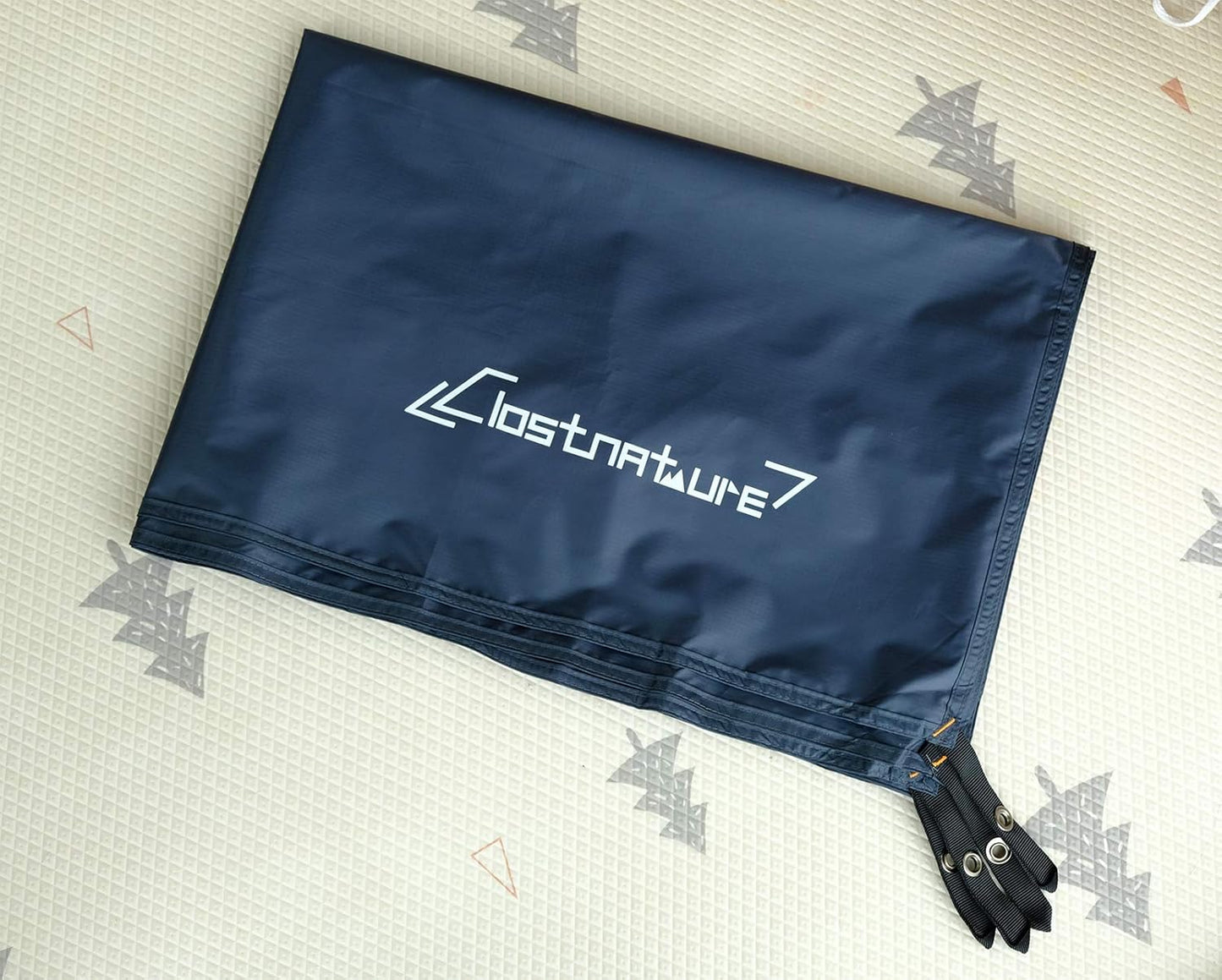 Wasserdichte Zeltunterlage, Schwarz 220 × 190 CM