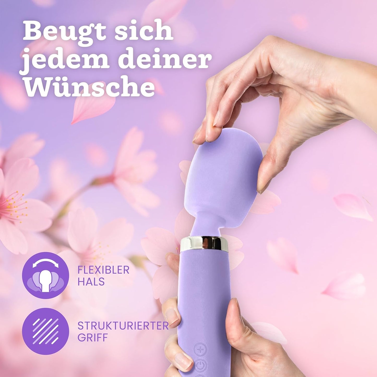 Deluxe Vibrator, duschfest & kabellos mit 5 Modi, Lavendelhauch