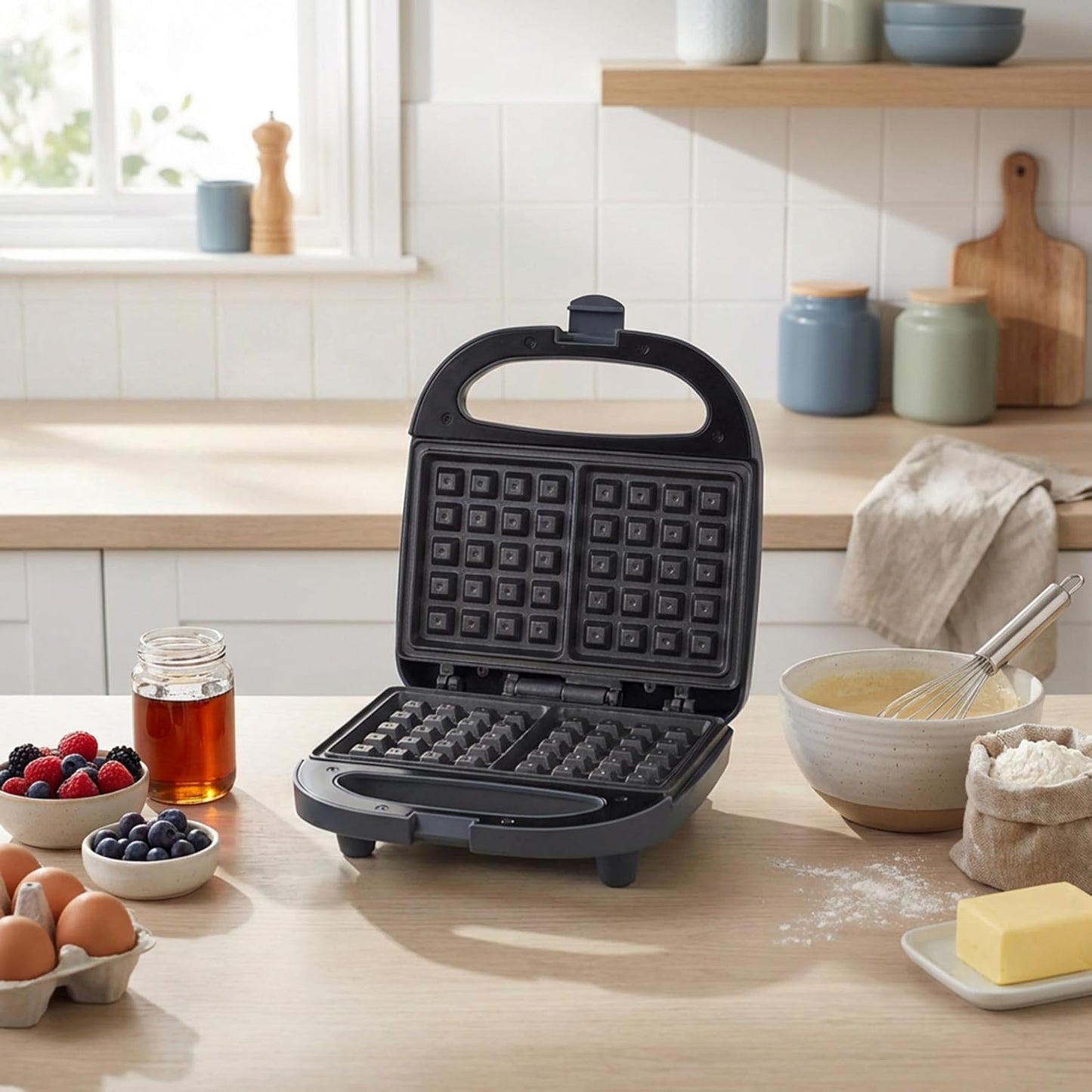 Mellow Waffeleisen mit Antihaftplatten