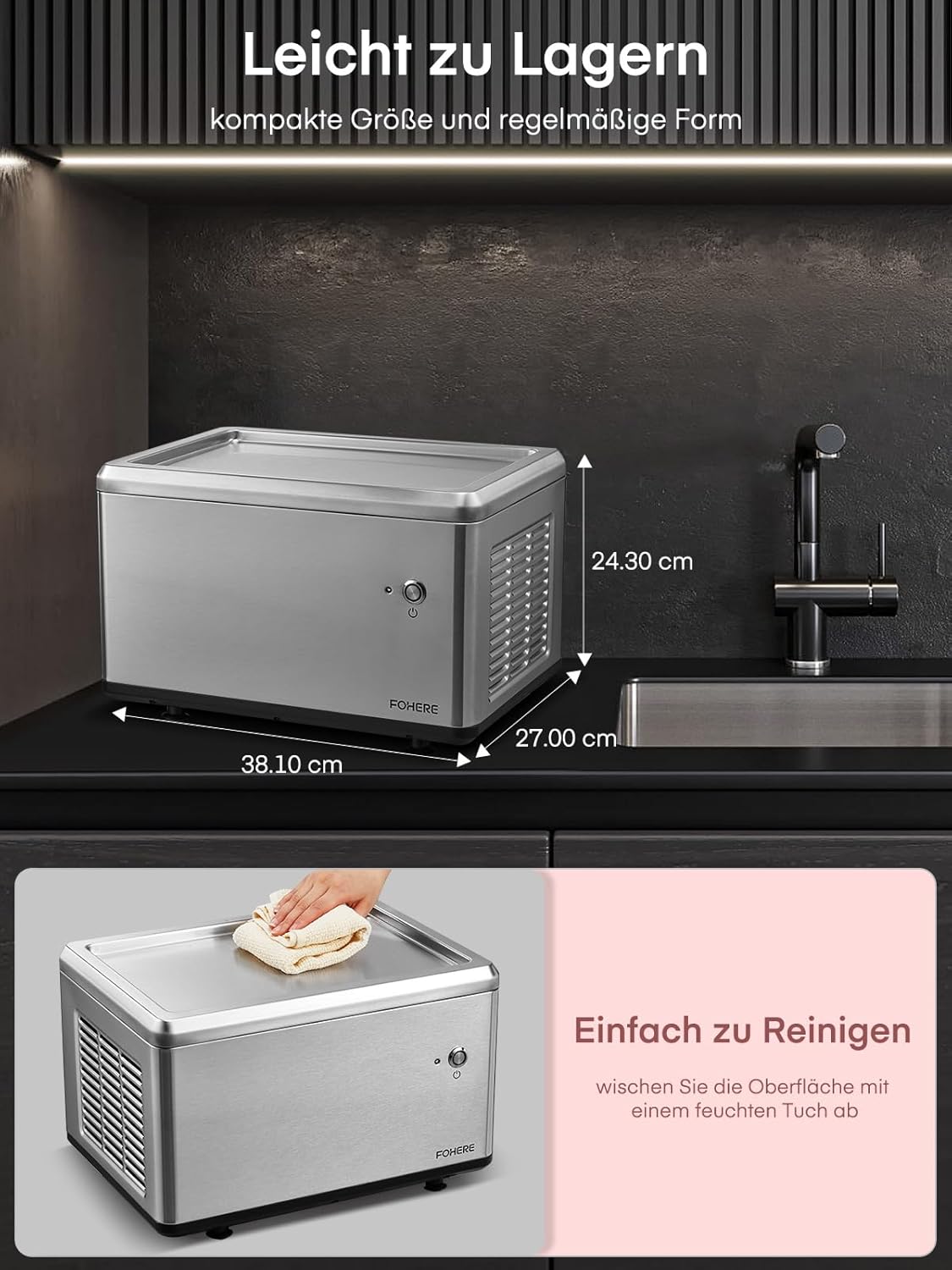 Roll-Eismaschine für selbstgemachte Ice Cream Rolls