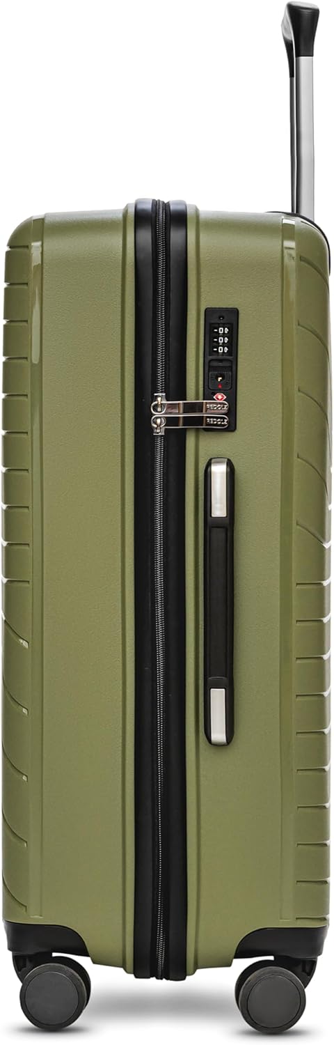 Essentials 05 3-SET 4 Rollen Kofferset 3-teilig, Dark-olive Kofferset (3-teilig)