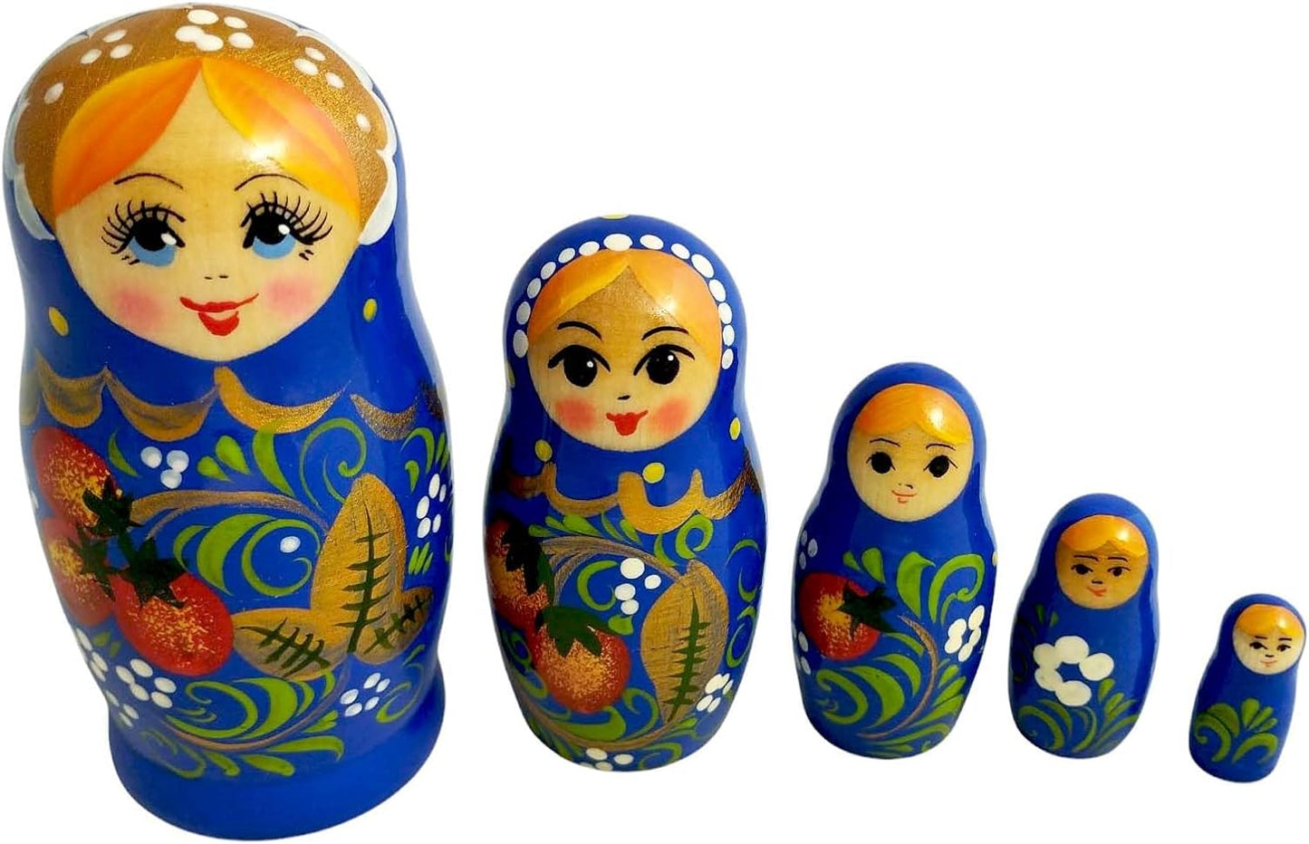 5-teiliges Matrjoschka-Set, Blau