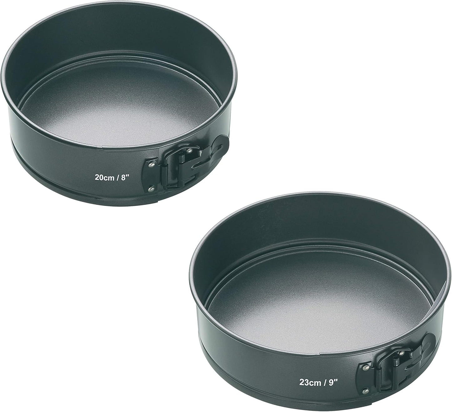 2-teiliges Backformen-Springform-Set mit losem Boden, Satz von 2, 20 cm und 23 cm