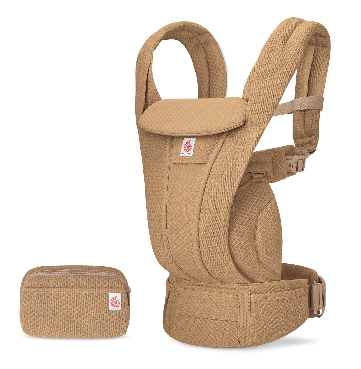 Omni Deluxe All-in-One Babytrage, Camel Mesh