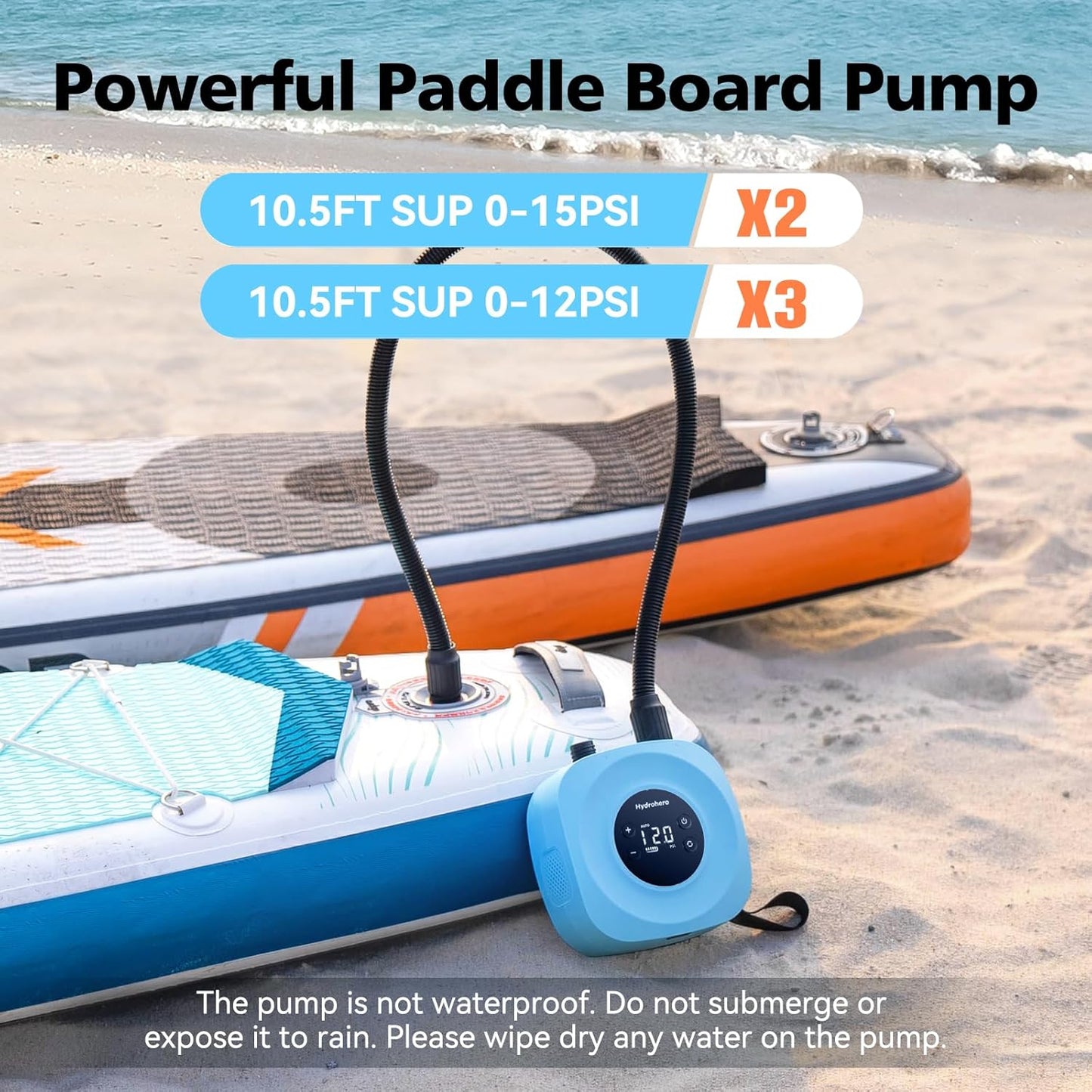 Elektrische SUP Pumpe, Blau