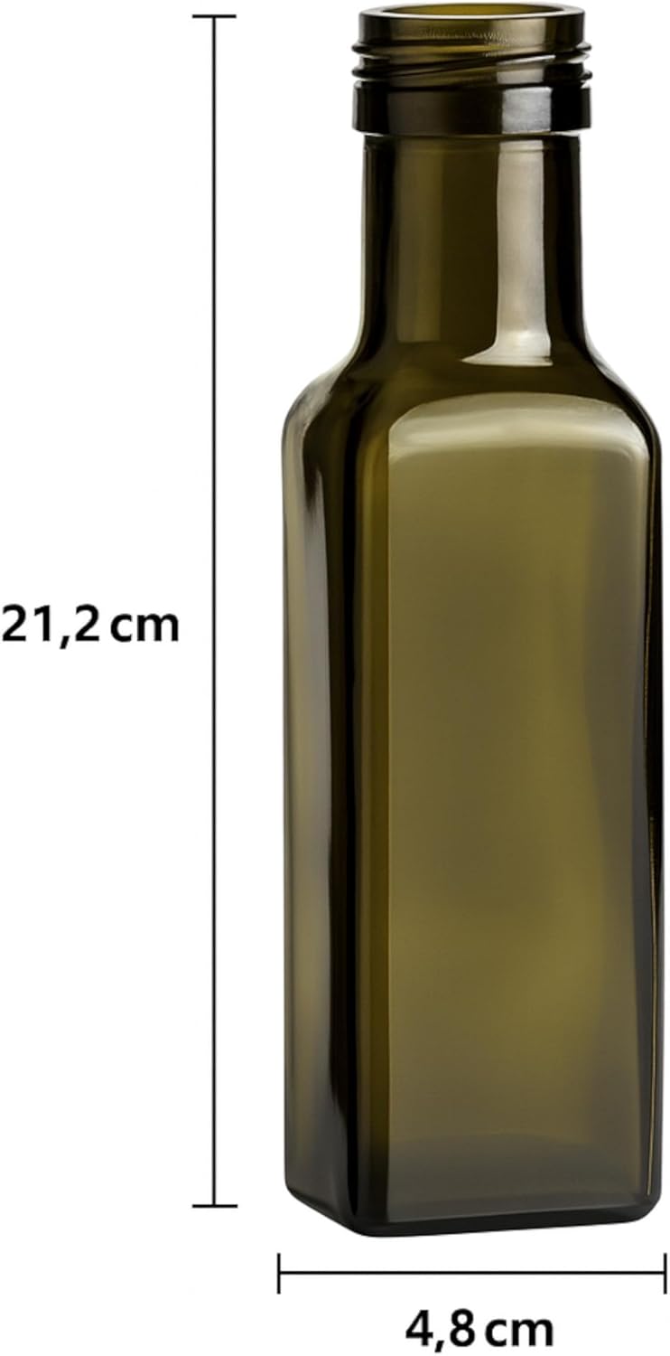 10er-Set Glasflaschen, Goldfarben 250ml - 10 Stück
