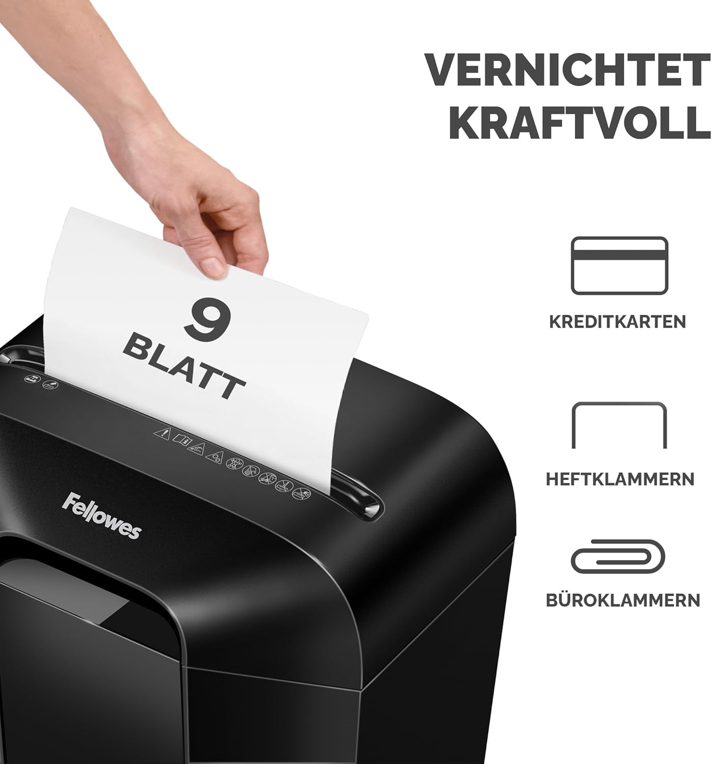 Powershred LX50, 9 Blatt / LX50 – 9 Blatt – Cross Cut – 17 Liter Papierkorb