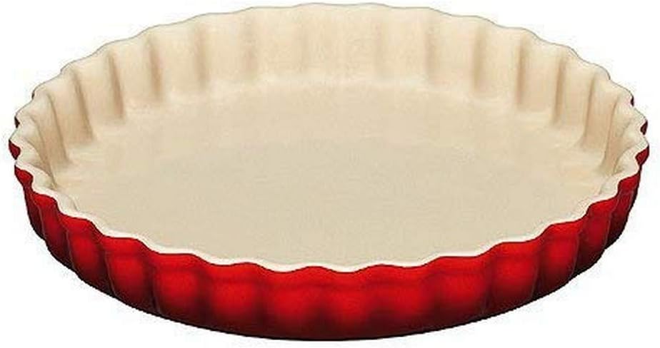 Tarte-Form aus Steinzeug, 28 cm Kirschrot