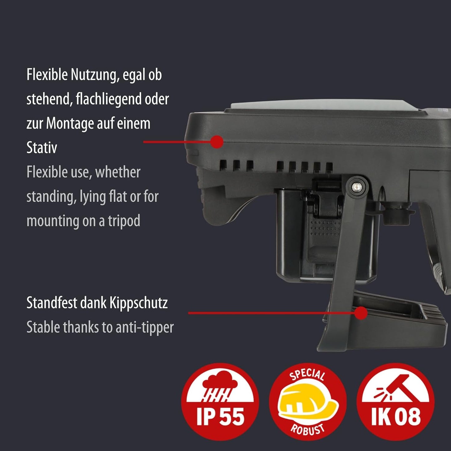 Hybrid-Baustrahler