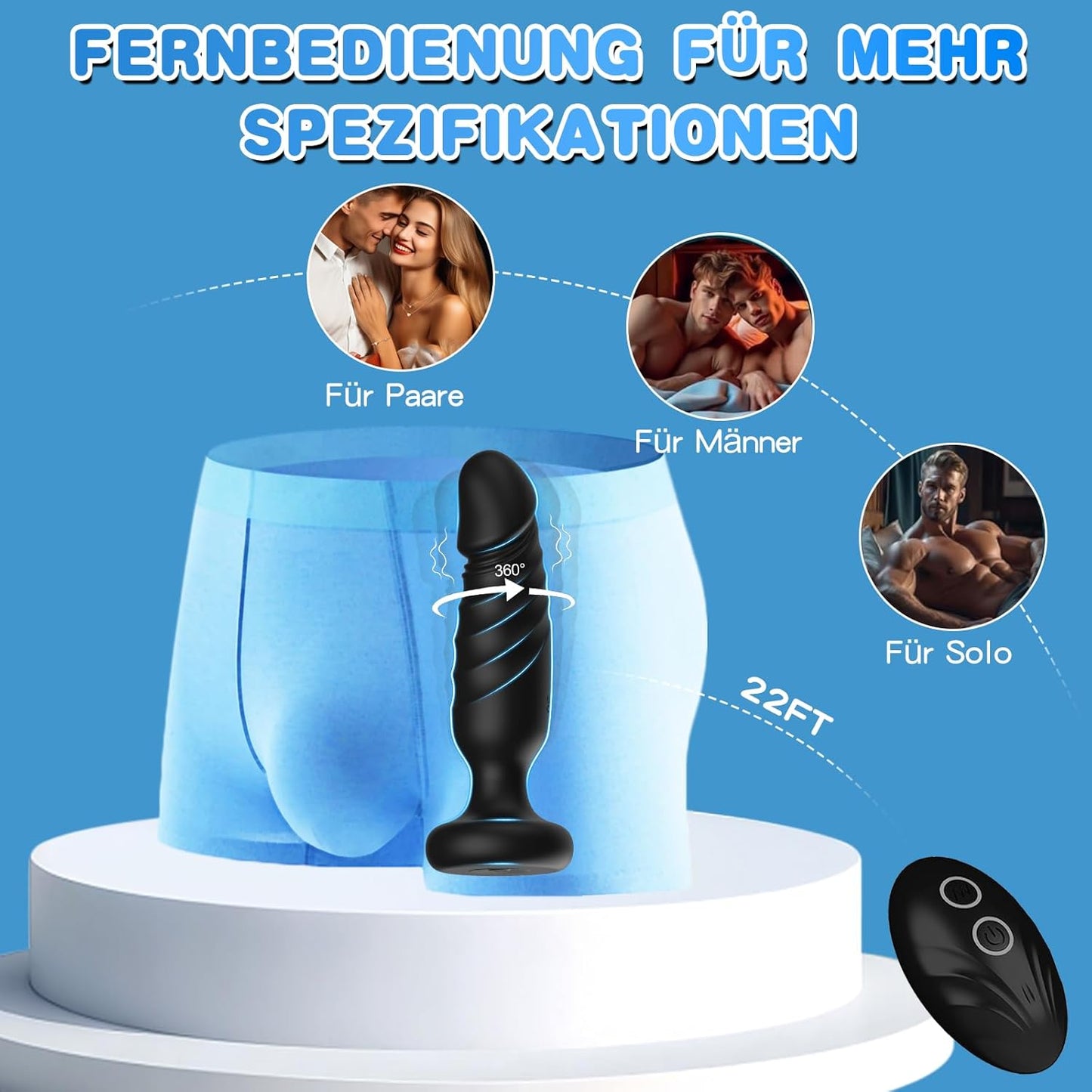 Analvibrator mit Fernbedienung