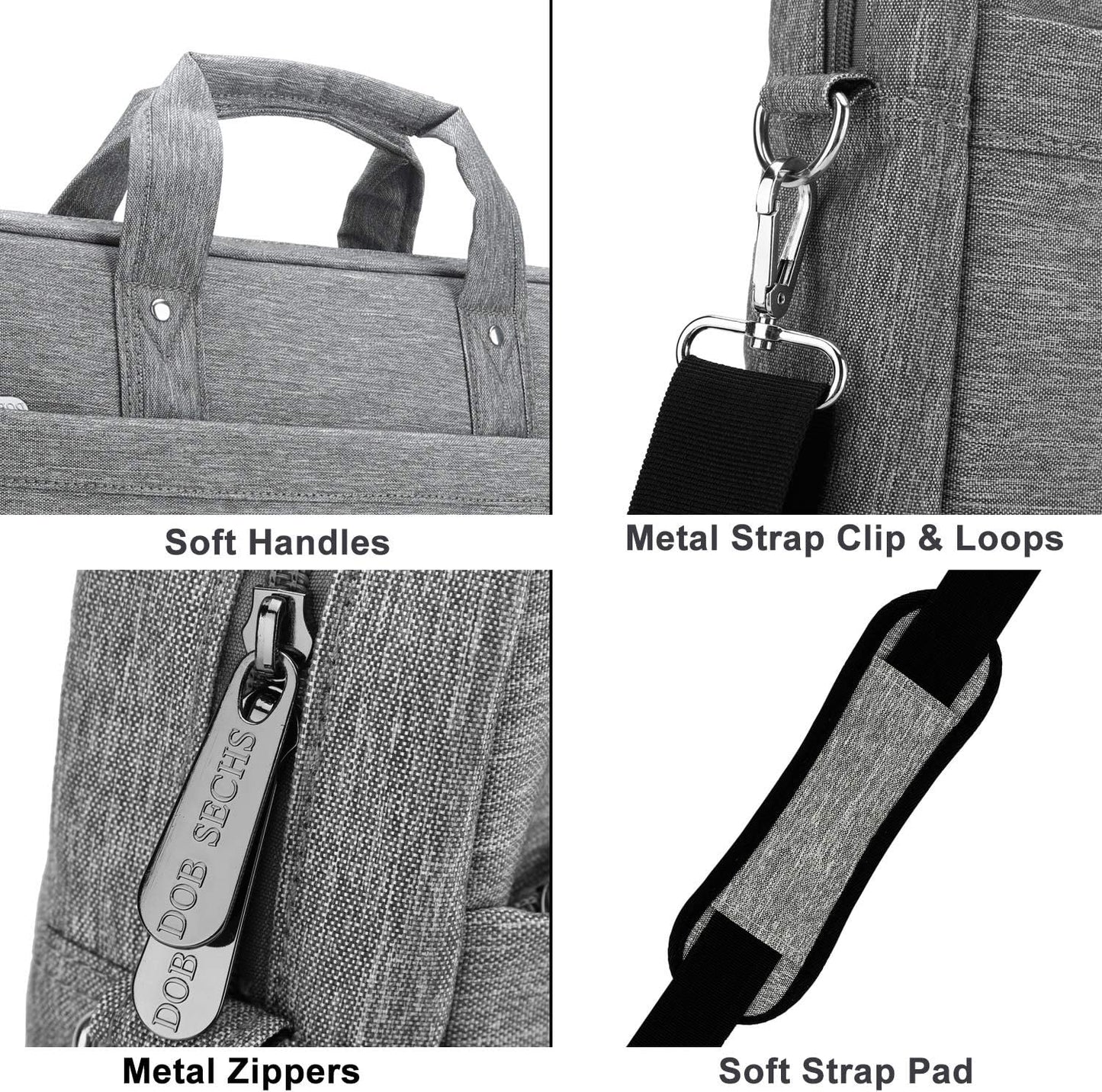 Laptoptasche für 15-15,6 Zoll Notebooks, 15 zoll bis 15,6 zoll Grau