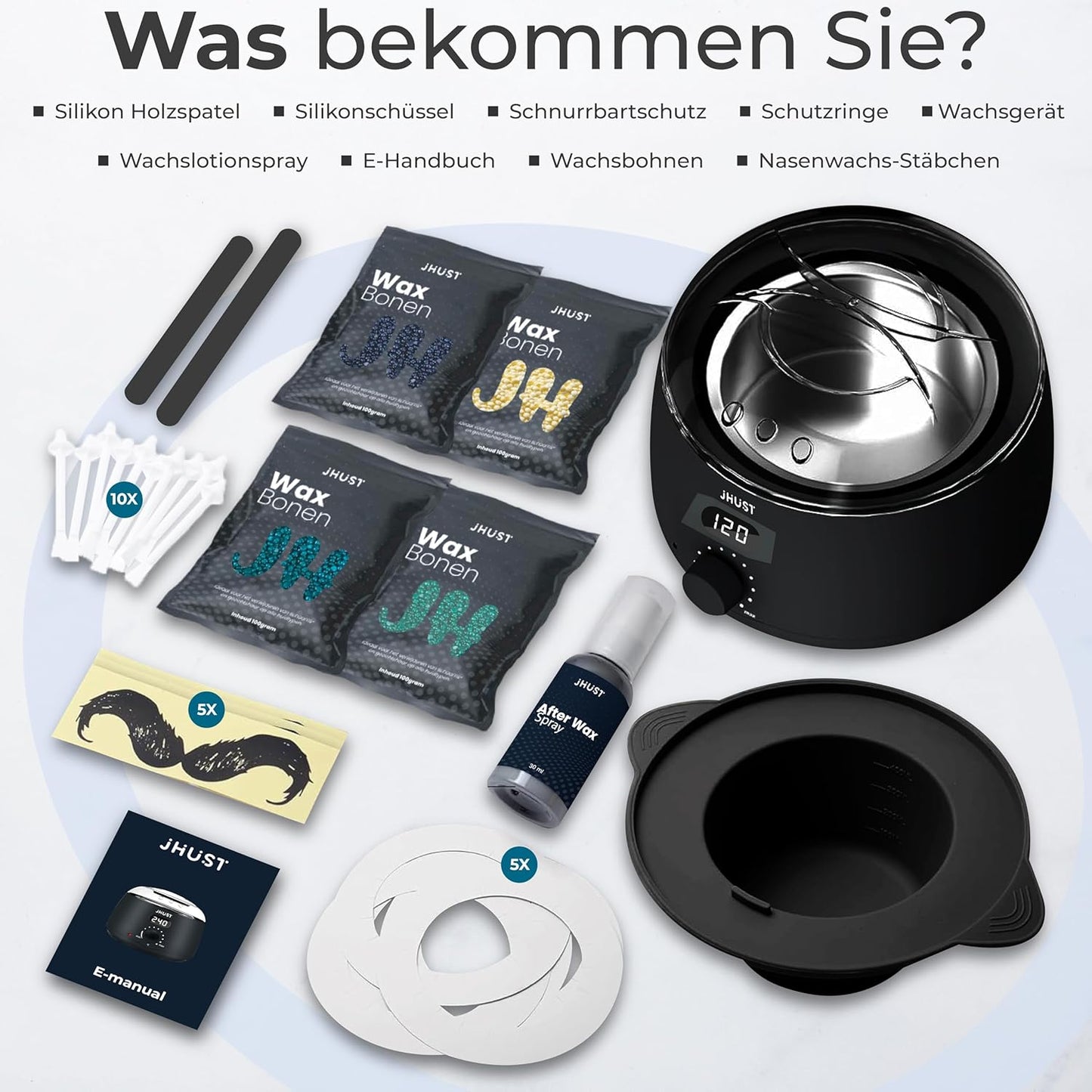 Wachswärmer-Set mit Wachsperlen & Zubehör