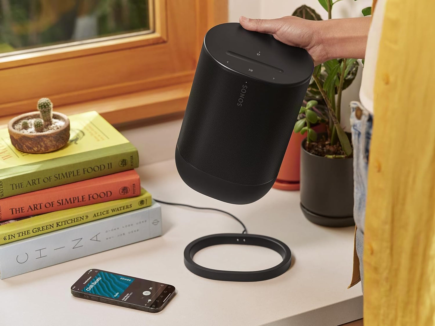 Move 2 mit WLAN, Bluetooth, kompatibel mit Amazon Alexa, Schwarz