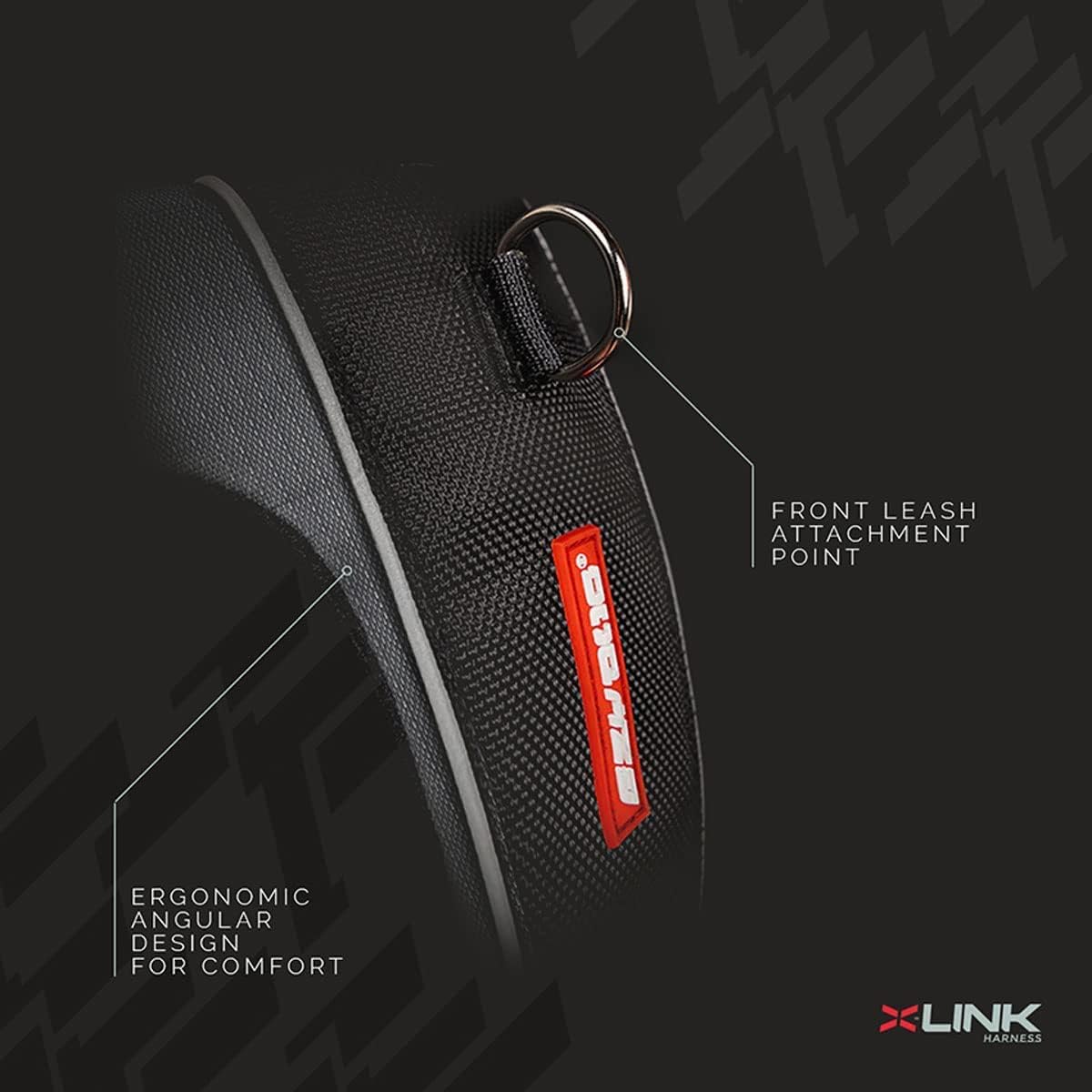 Hundegeschirr X-Link, M / Schwarz
