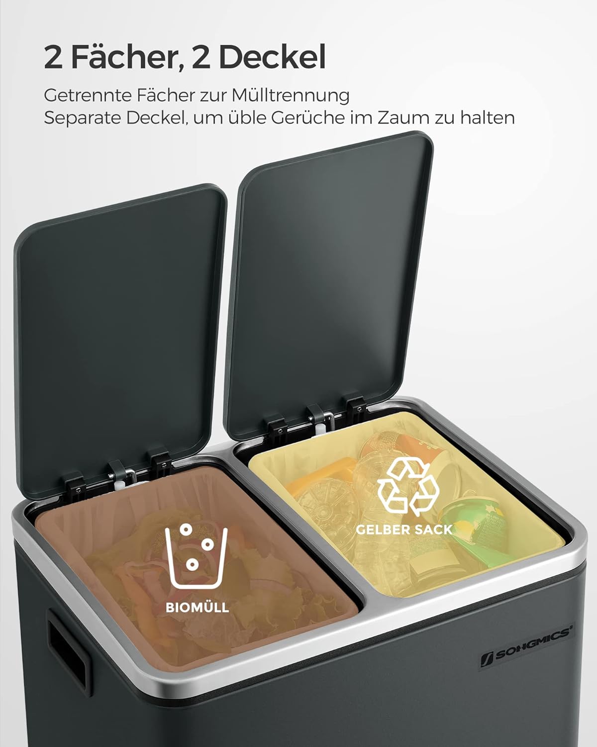Mülltrennsystem, Grüngrau