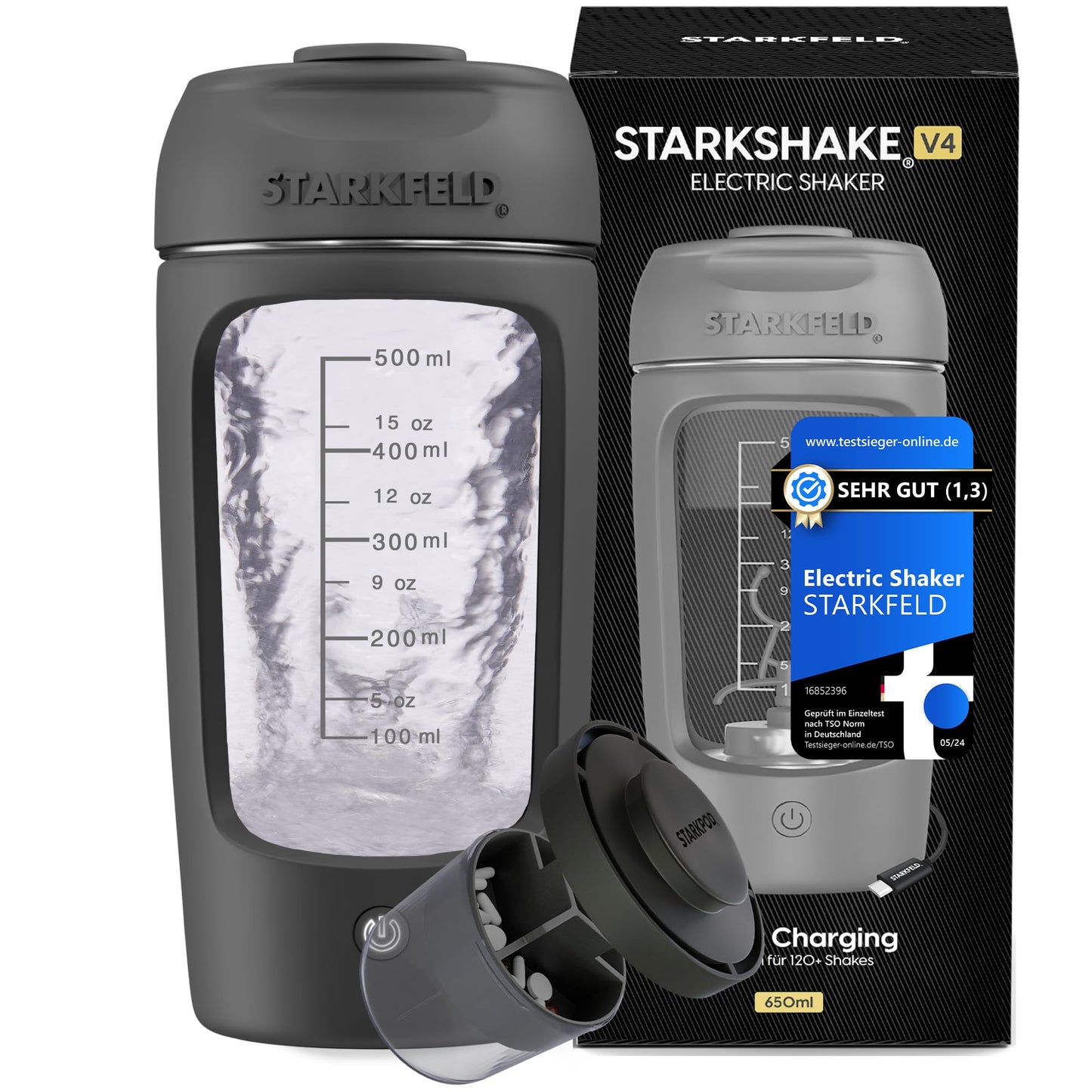Elektrischer Shaker, V4 Grau