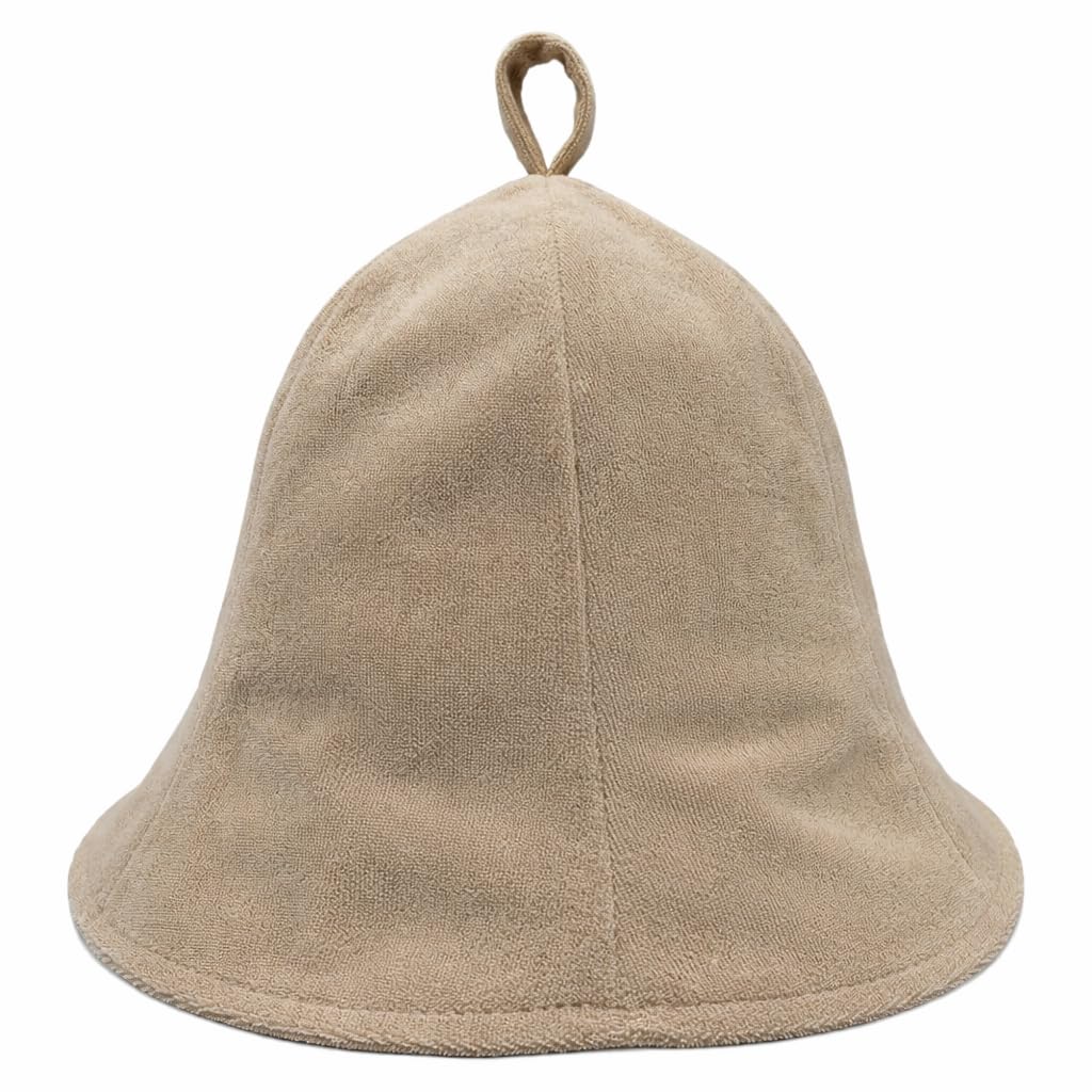 Damen Saunahut aus Weicher Frottee, Beige