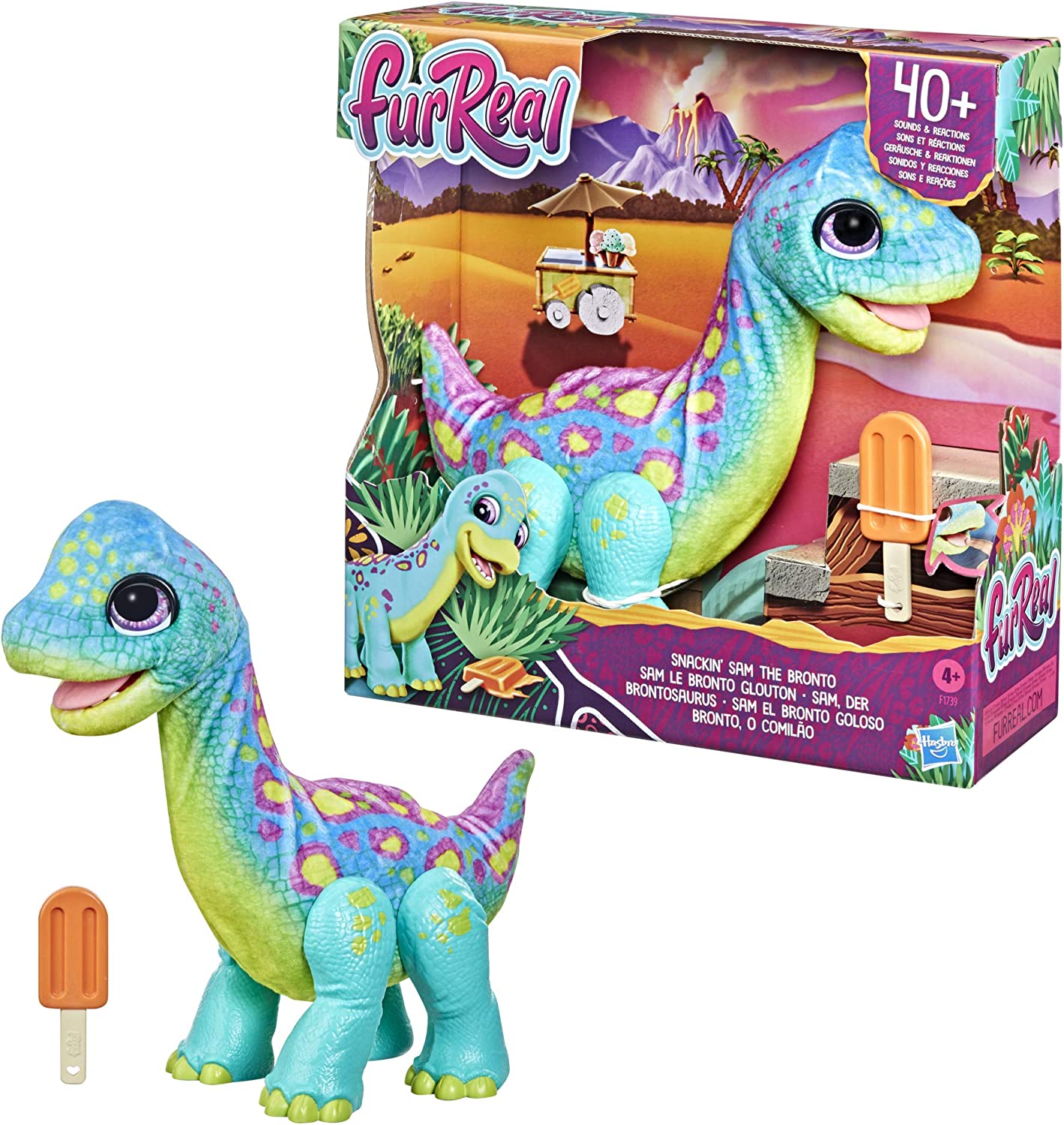 FurReal Sam, der Brontosaurus, Kuscheltier