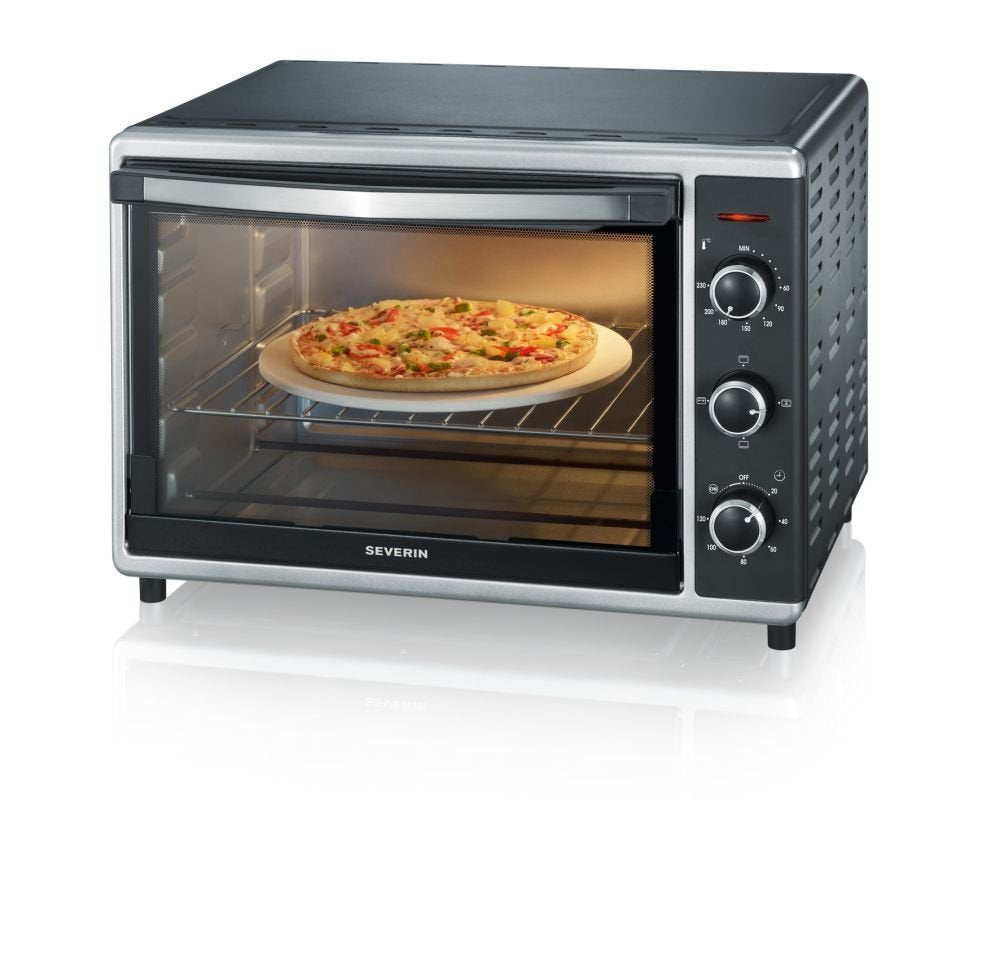 Back- und Toastofen TO 2058, 42L; mit praktischem Drehspiess und Pizzastein; Single