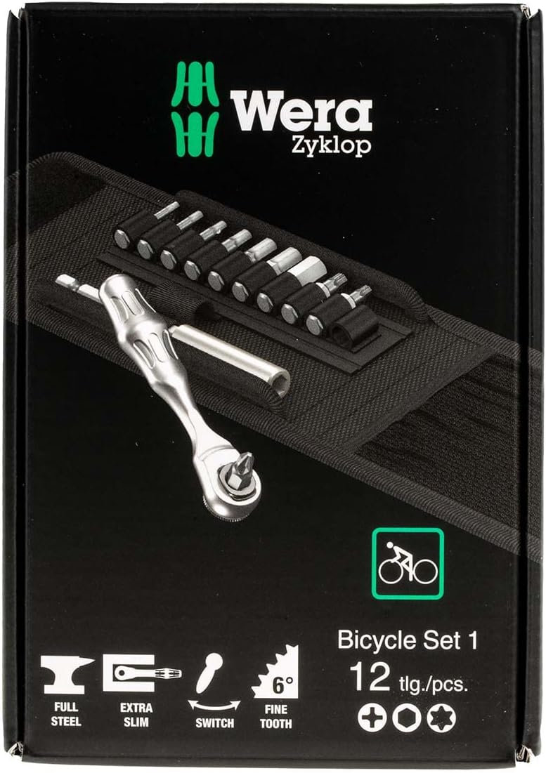 Bicycle Set 1, 1/4" Mini Knarren Satz mit Bits, 14-teilig Bicycle Set 1