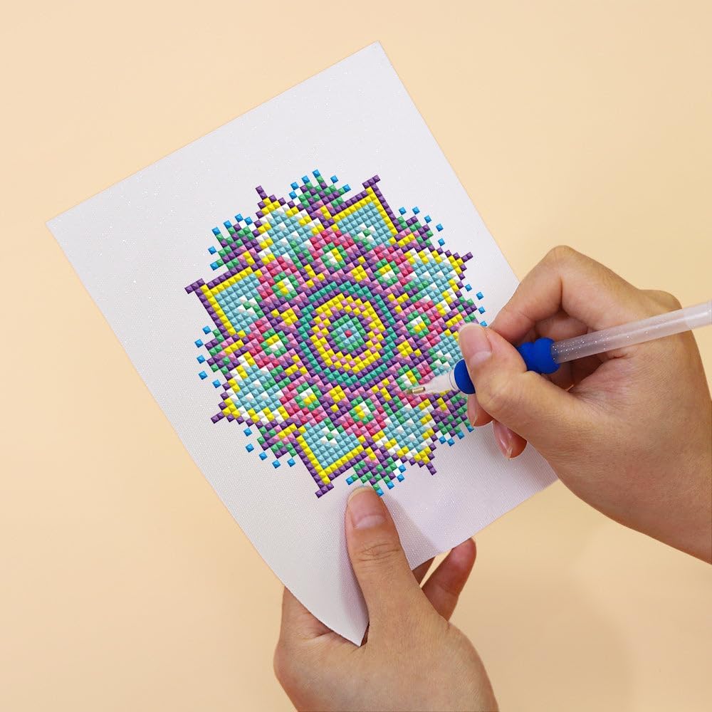Mini Serie Diamond Painting Set mit 12 Stück, Mandala Kunst PROBLEMYOUMUSTCHECK