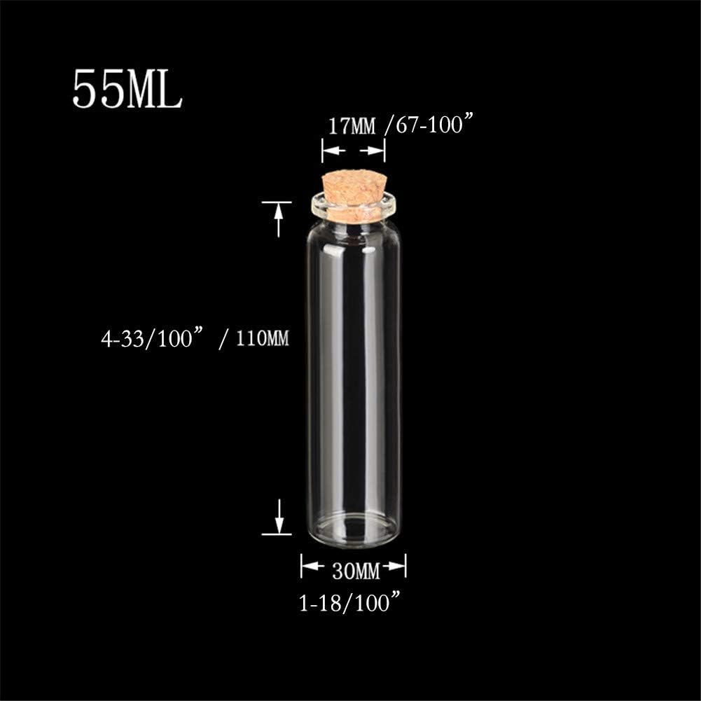 Mini-Glasflaschen, 50, 55ml