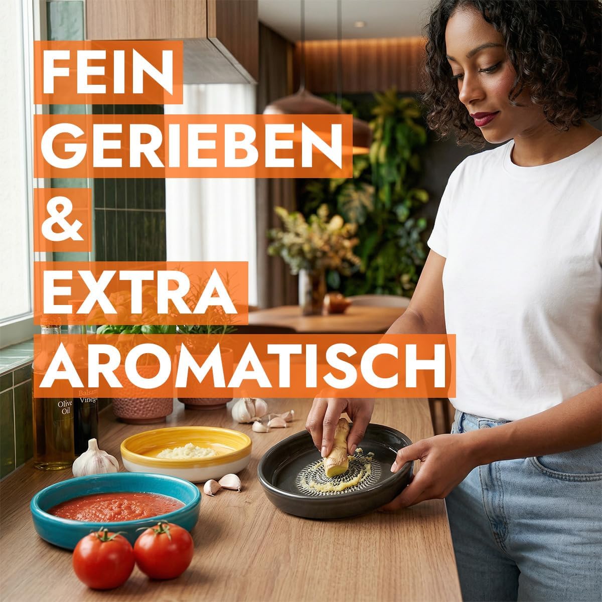 Keramikreibe und Dipschalen-Set, Desert