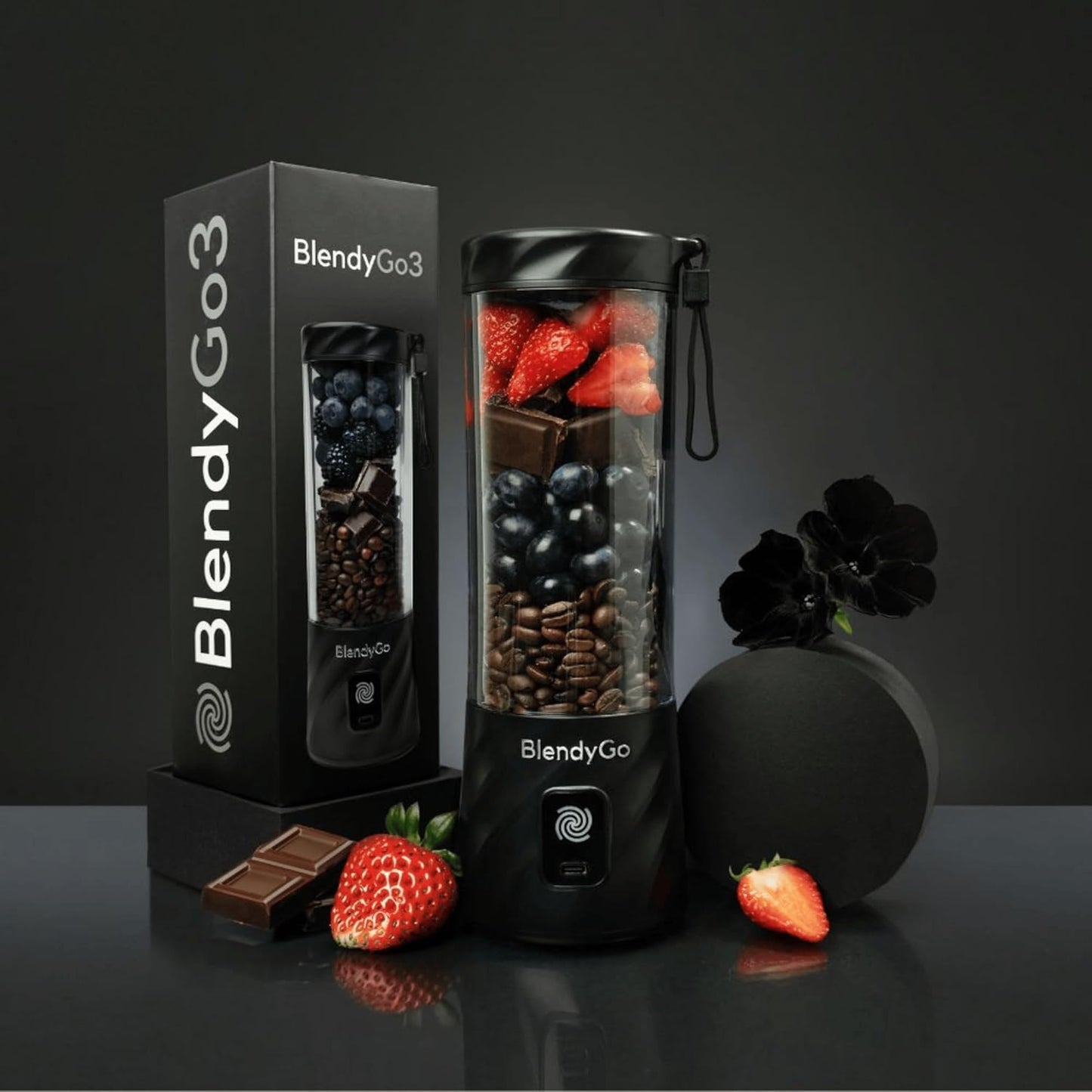 Standmixer mit PulseMotion, Schwarz