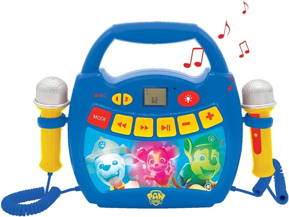 Paw Patrol Kinder-Karaoke-Player mit Mikrofonen, Paw Patrol
