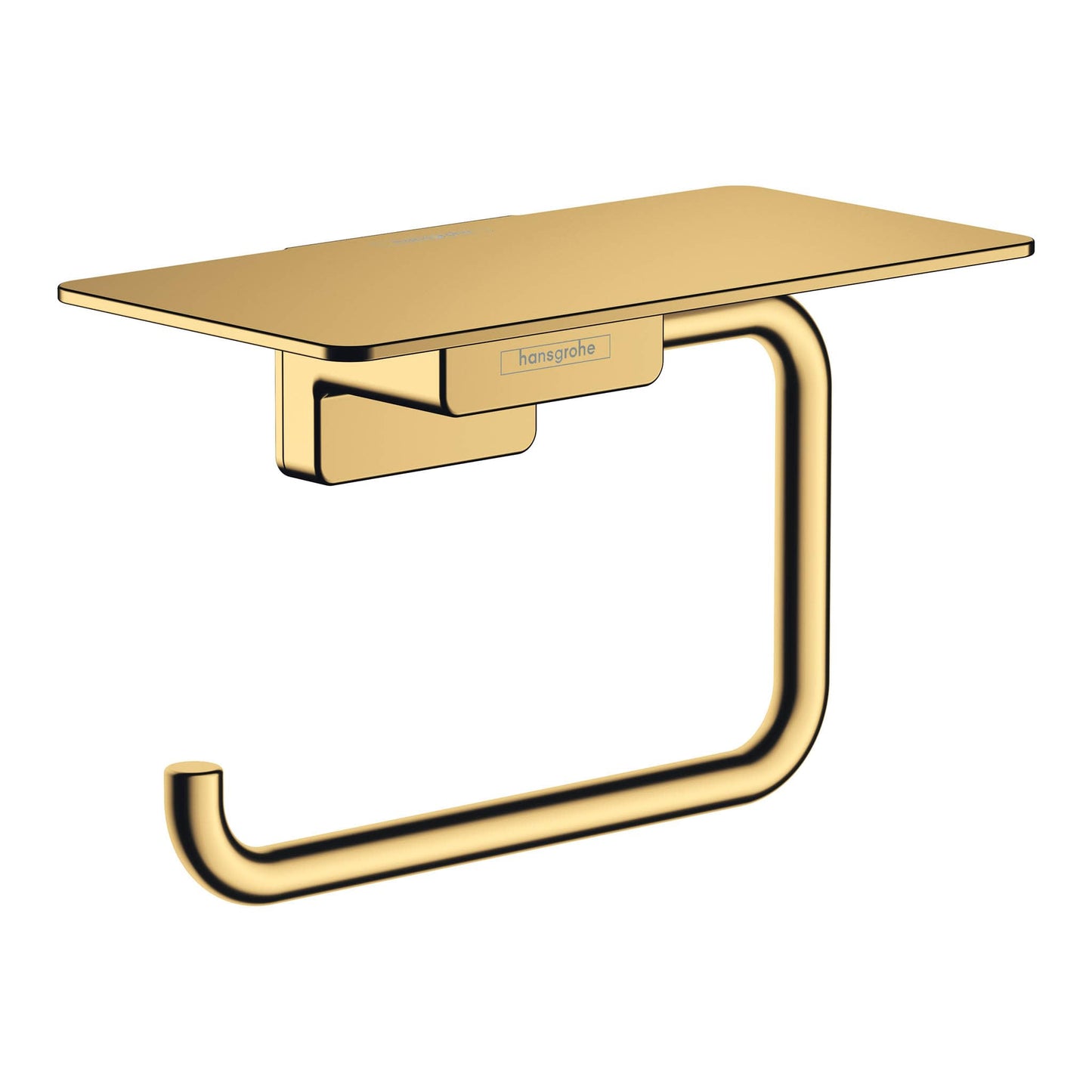 Toilettenpapierhalter mit Ablage, Brushed Bronze 1 Rolle mit Ablage