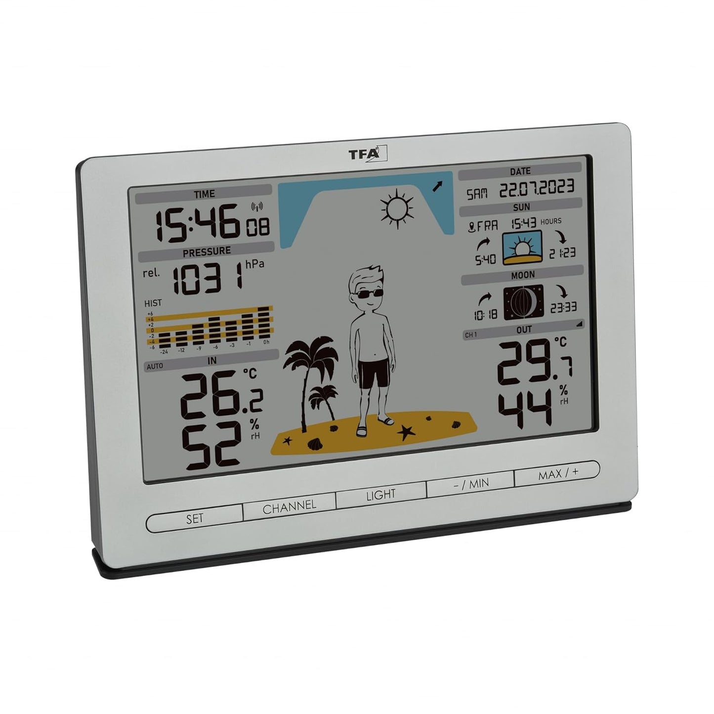 Funk Wetterstation Meteo Jack, Bundle mit Batterien