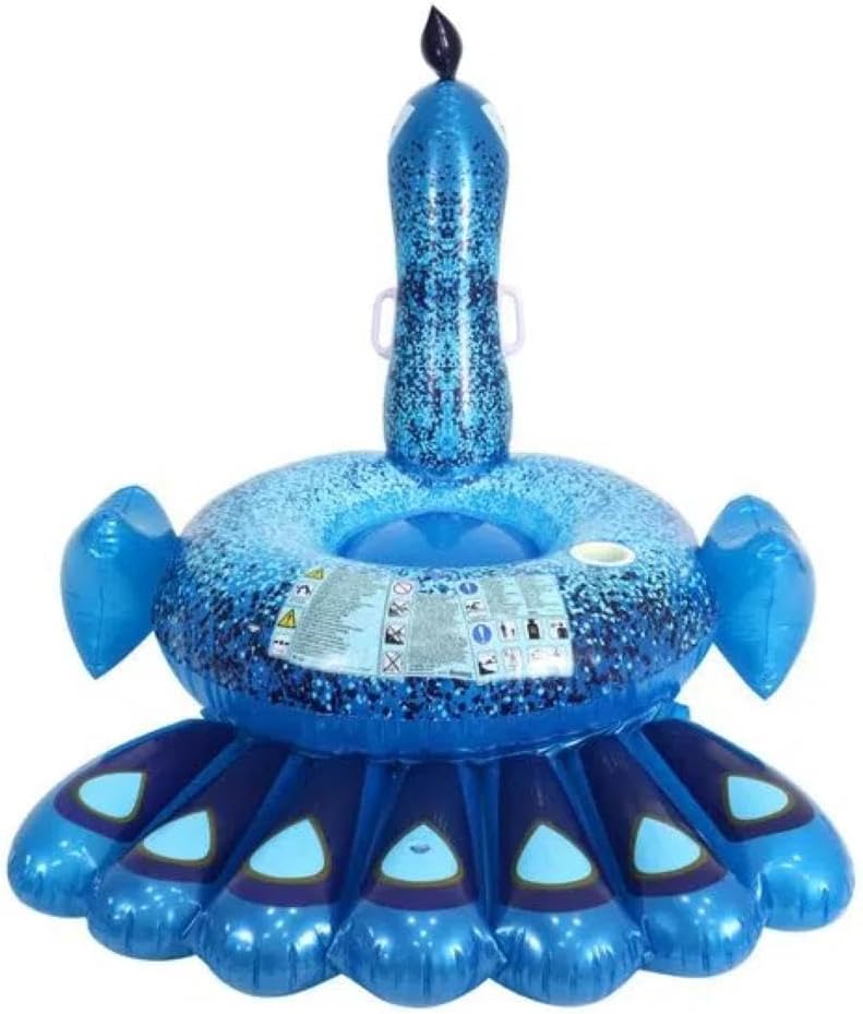 Aufblasbarer Pfau, Blau