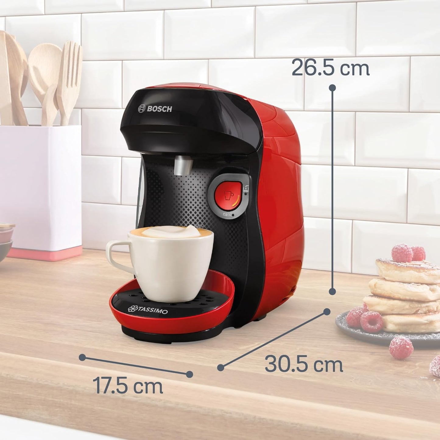 Tassimo Kapselmaschine TAS103E, Rot/Schwarz