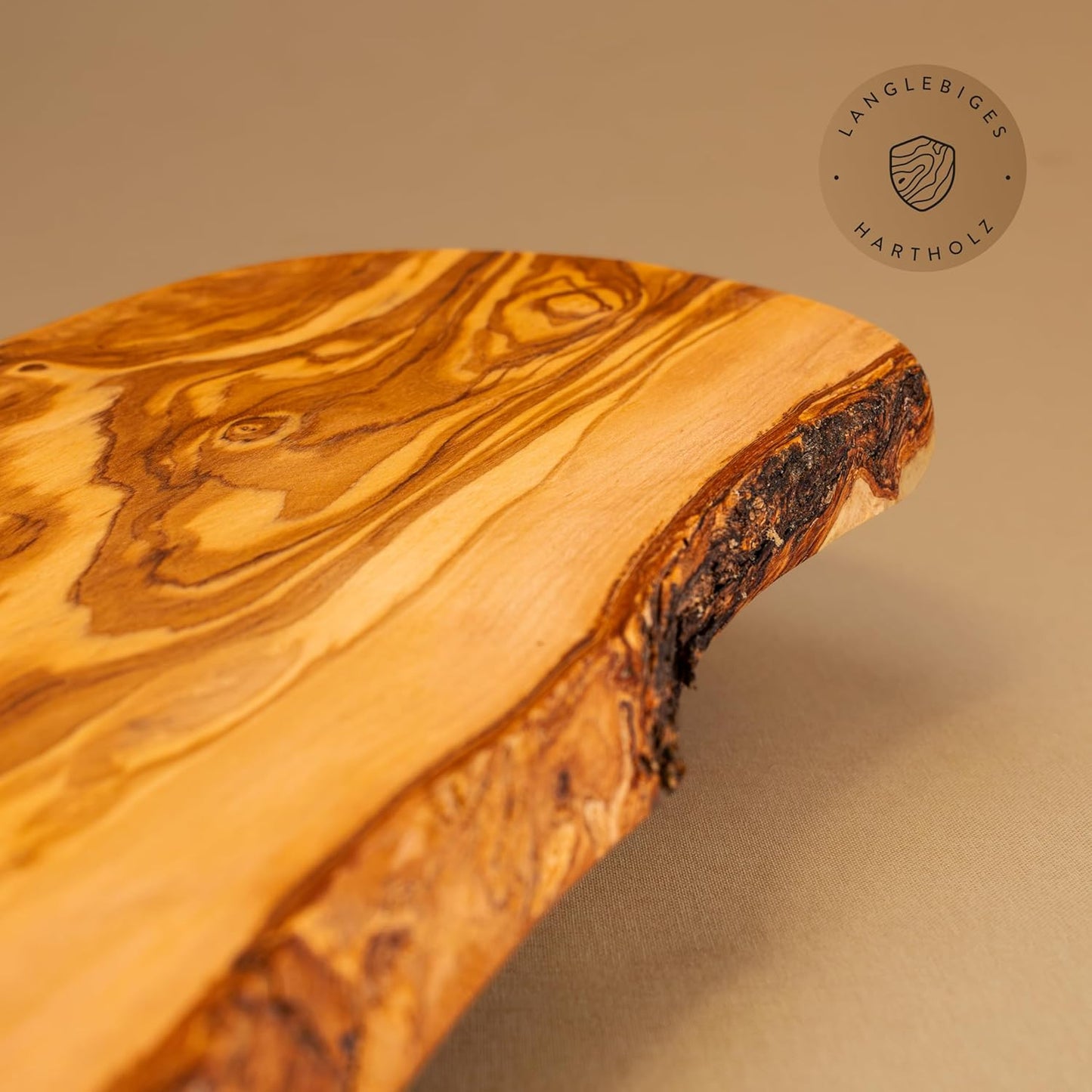 Schneide- und Servierbrett aus Olivenholz, 45 x 23 cm, 45L x 23B cm