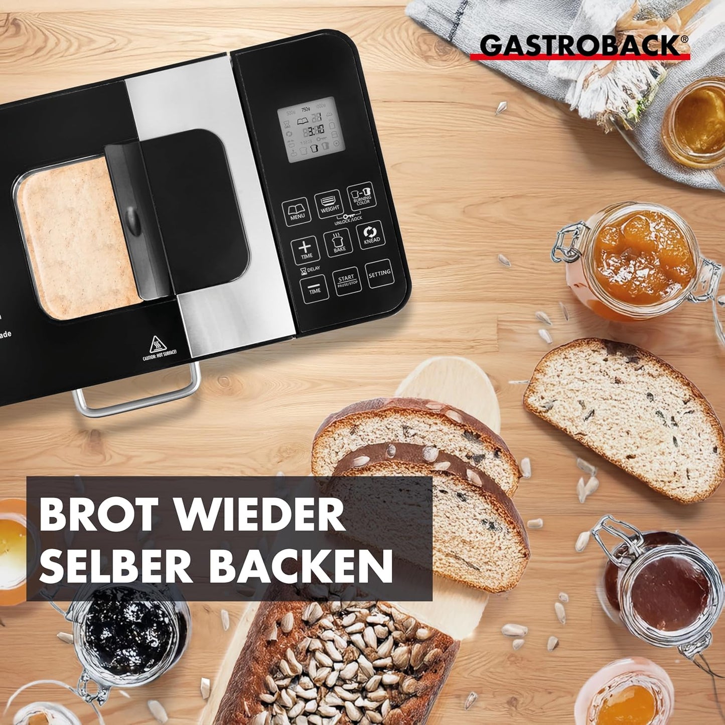 Brotbackautomat Advance mit 18 Programmen, Single