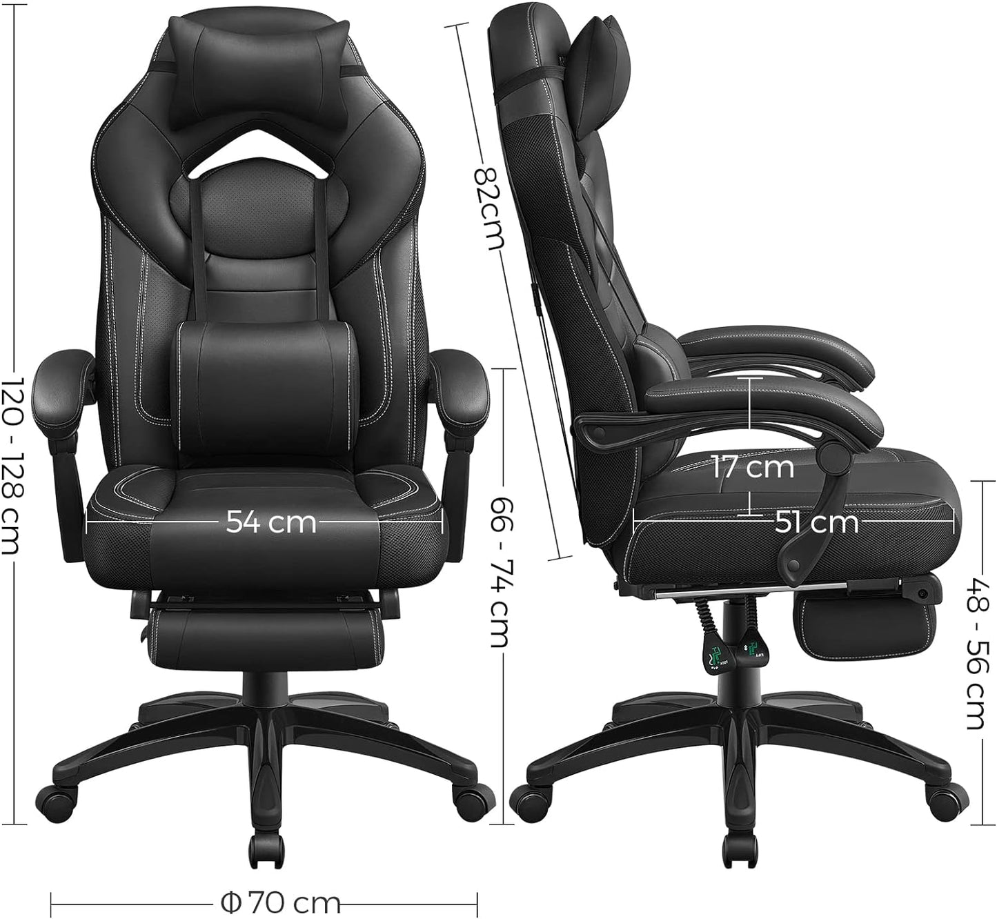 Gamer-Sessel, Schwarz