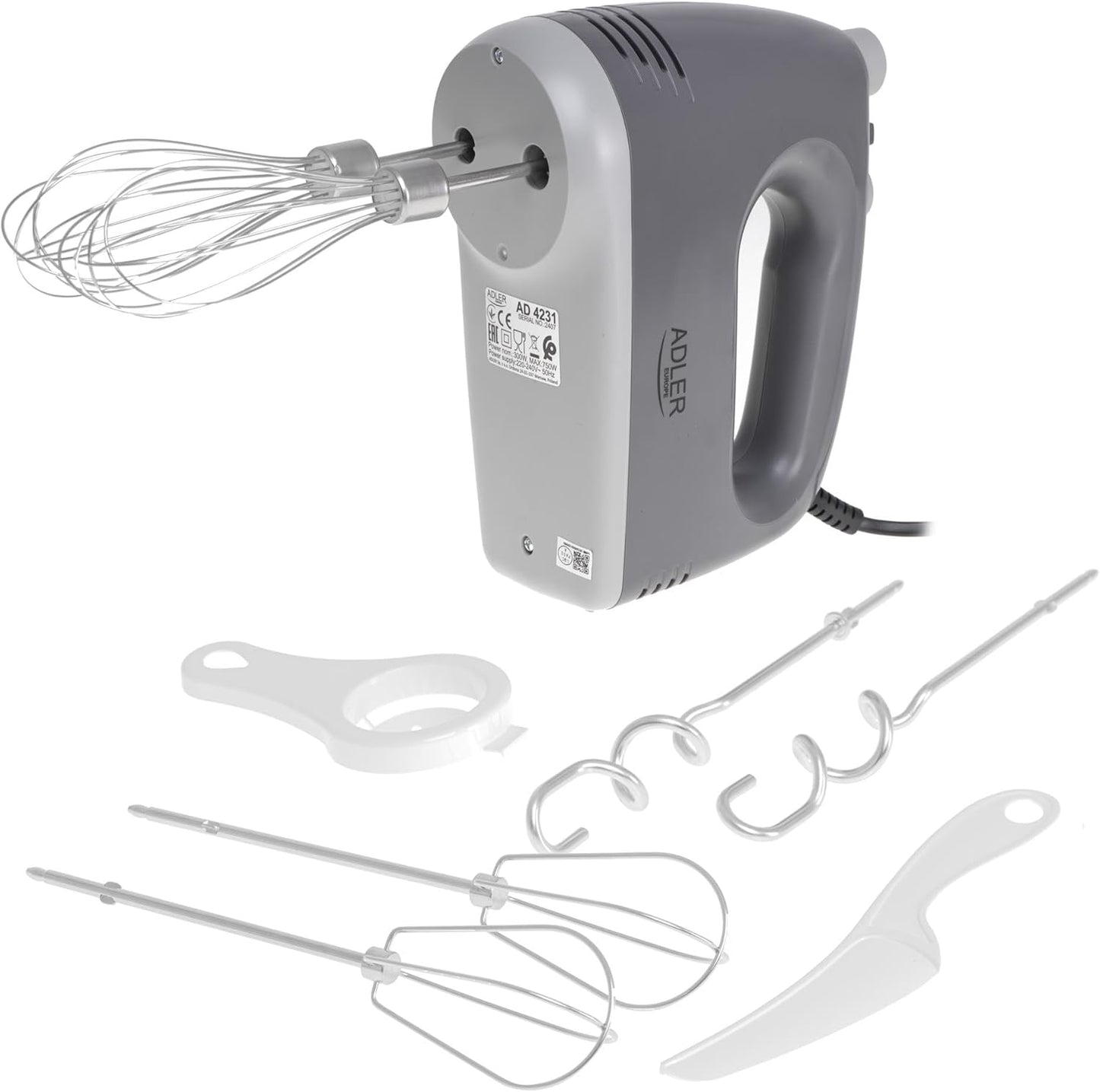 Handmixer mit Turbo und 5 Geschwindigkeitsstufen