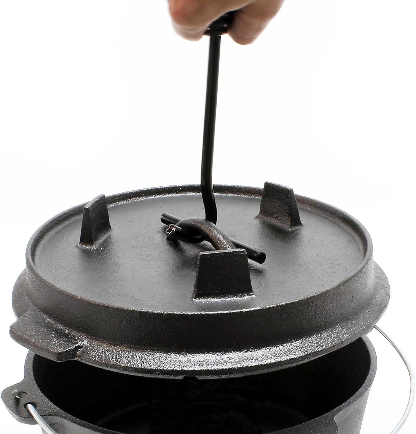 Dutch Oven Set (4l) mit Untersetzer und Deckelheber
