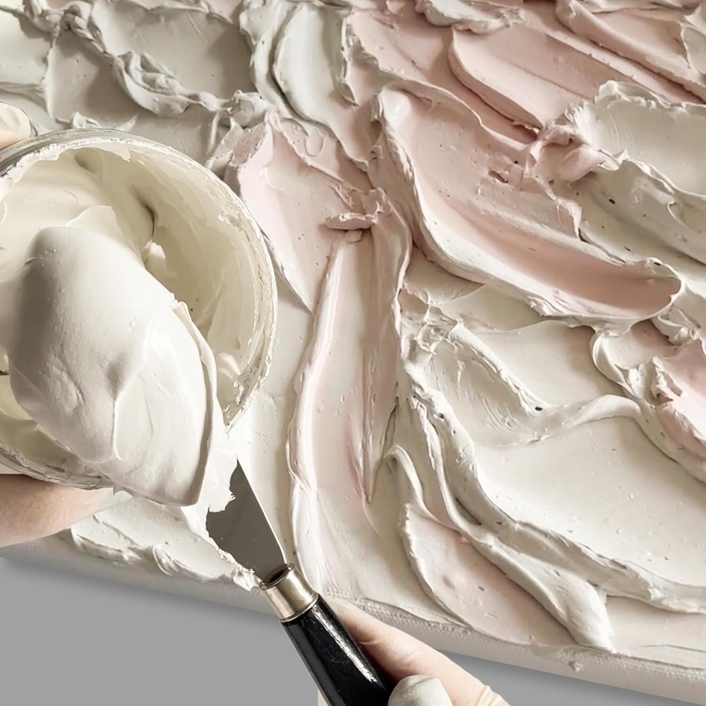 Strukturpaste für Acrylmalerei, Fein Elfenbein 500 ml