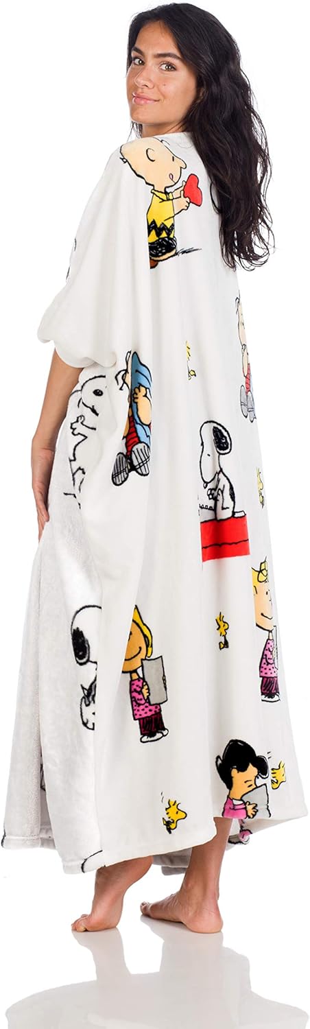 Tragbare Oversize Decke Snoopy Peanuts 120x120 cm, 120x120 cm Momonga Peanuts