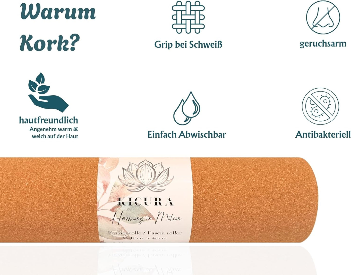 Faszienrolle aus Naturkork