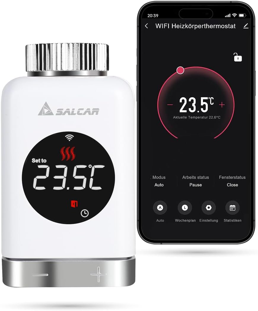Heizkörperthermostat TRV801W, Heizkörper Thermostat WIFI