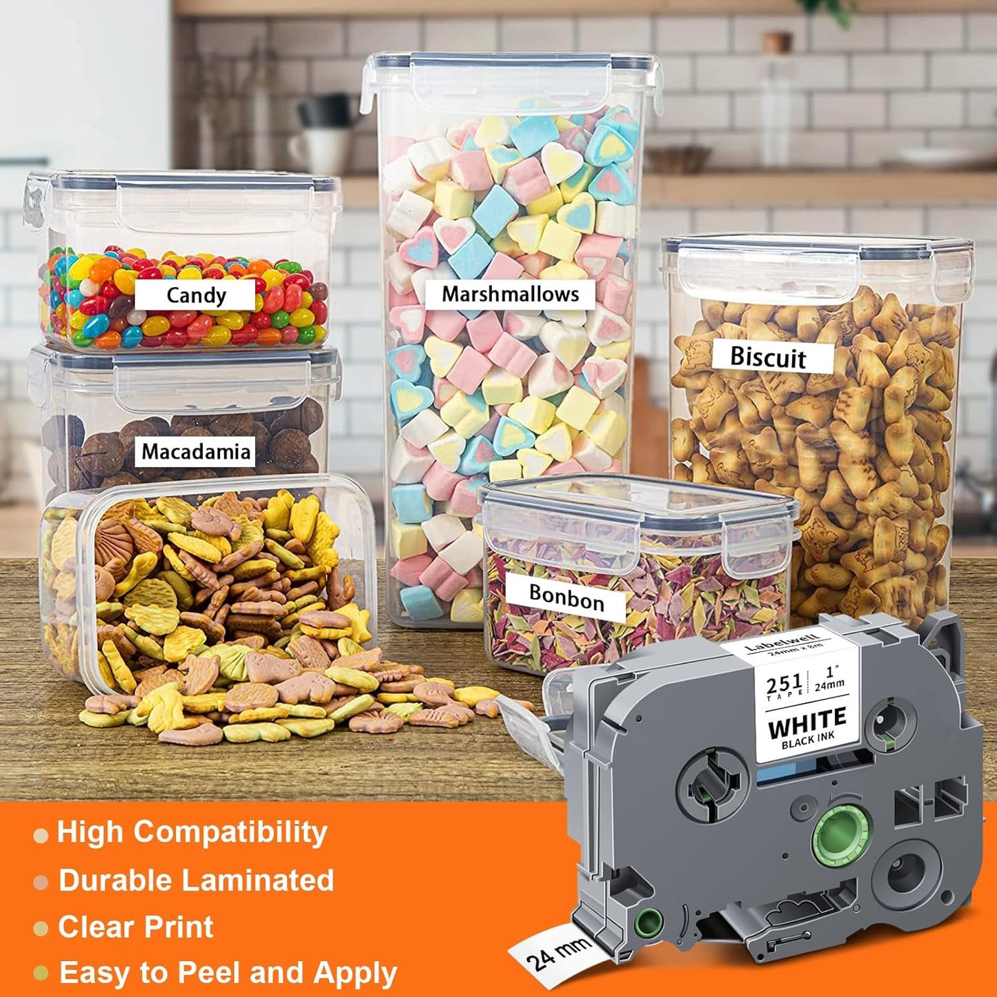 5er-Pack Etikettenband, 5