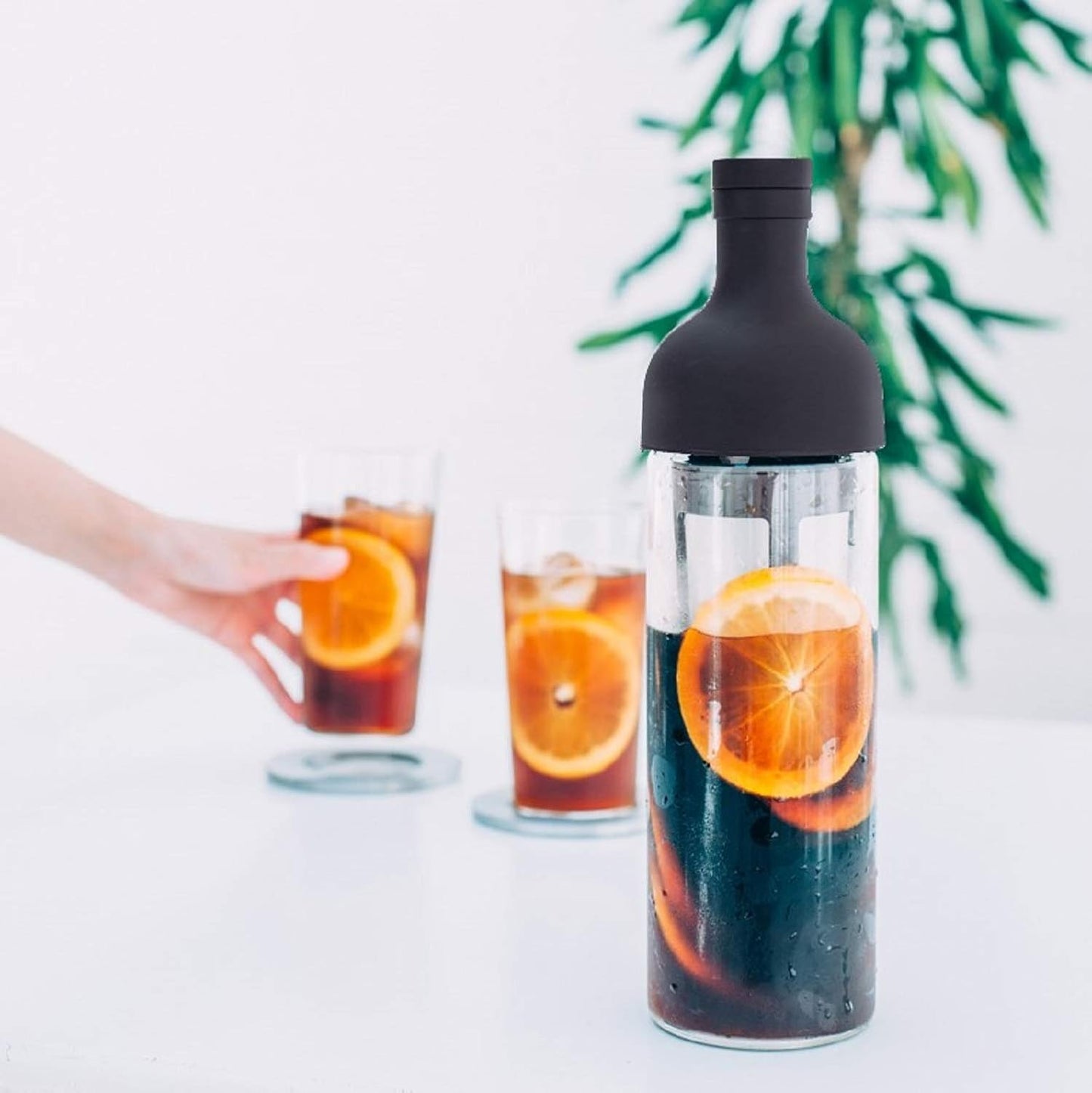 Filter in Coffee Bottle für Coldbrew, 650 ml Braun