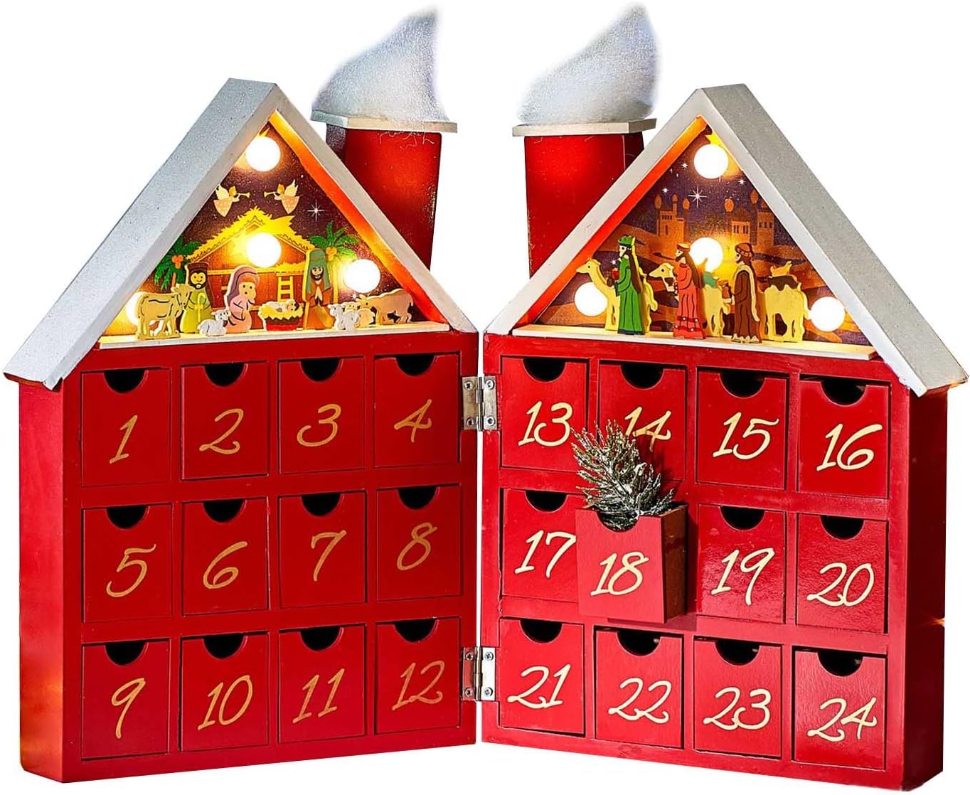 Befüllbarer Adventskalender mit Spieluhr