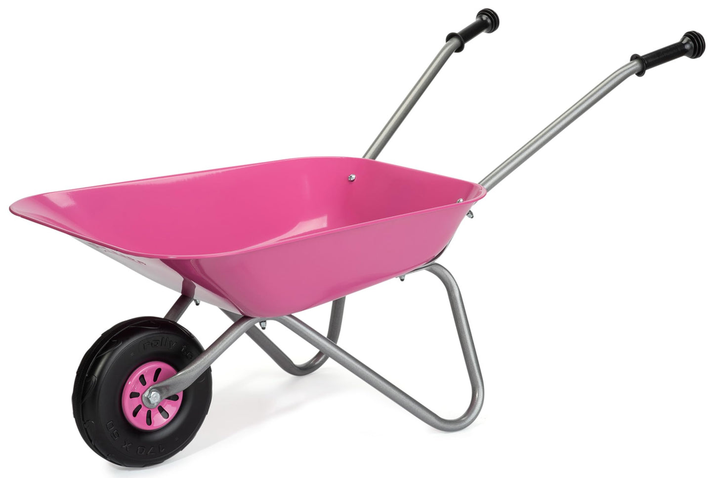 Kinderschubkarre, Metallschüssel Pink