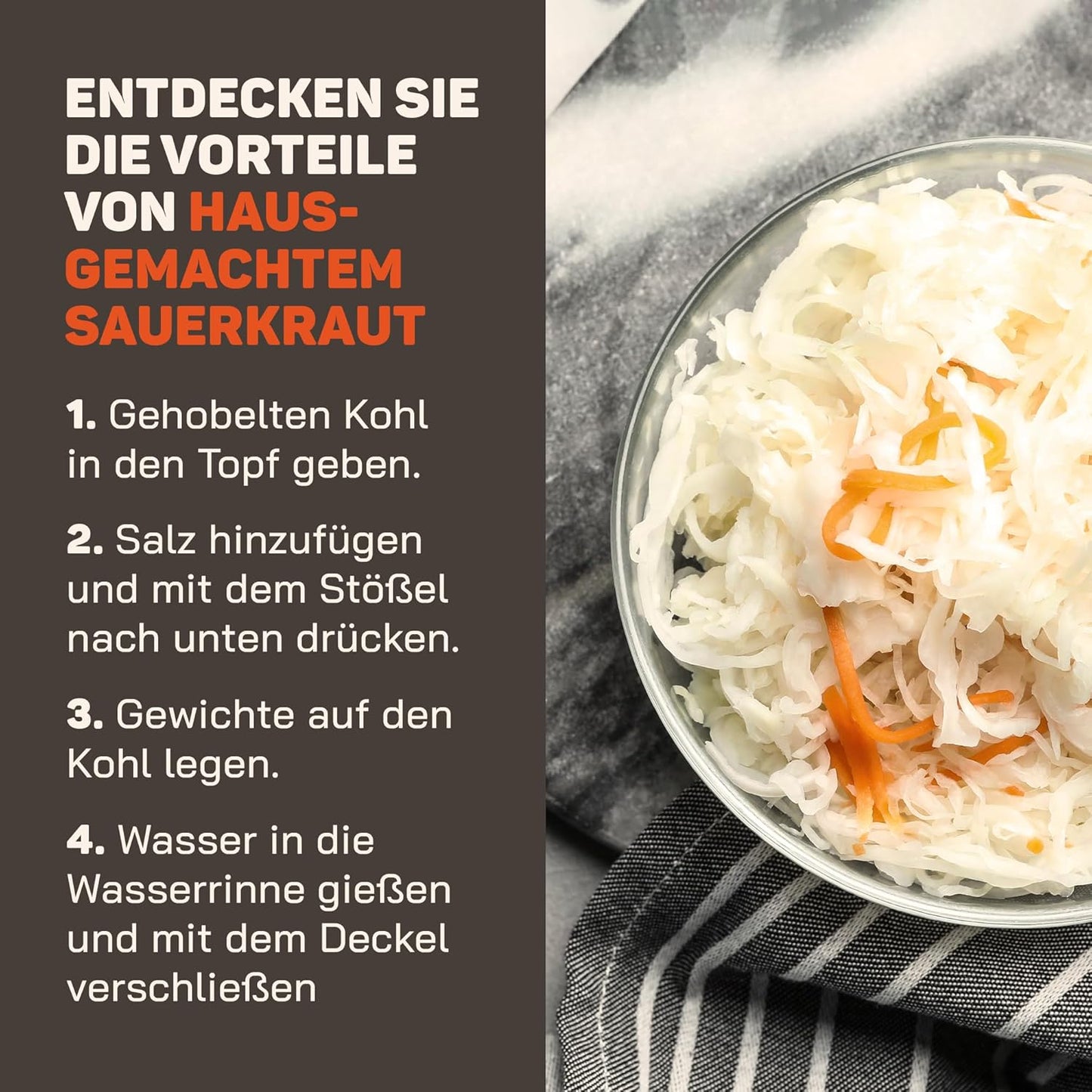Gärtopf zum Einlegen & Fermentieren