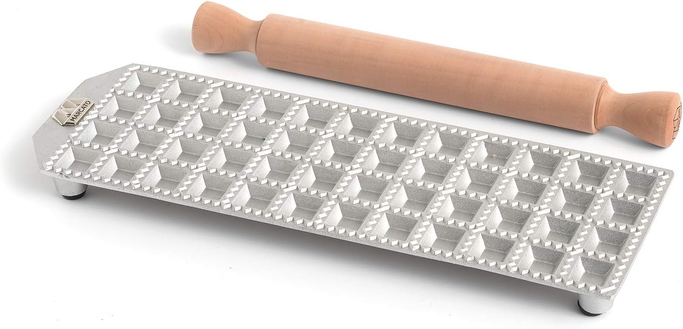 Ravioliform RA-Q25X48-CLS mit Nudelholz, 25mm 48pz