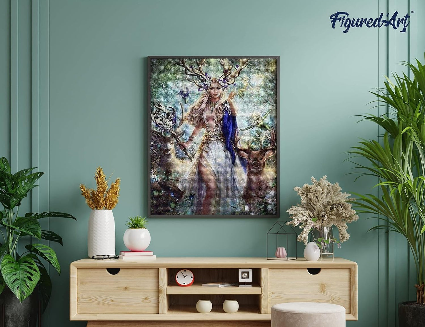 Diamond Painting, 40 x 50 cm, Königin der Rentiere 40x50cm (Ohne Rahmen)